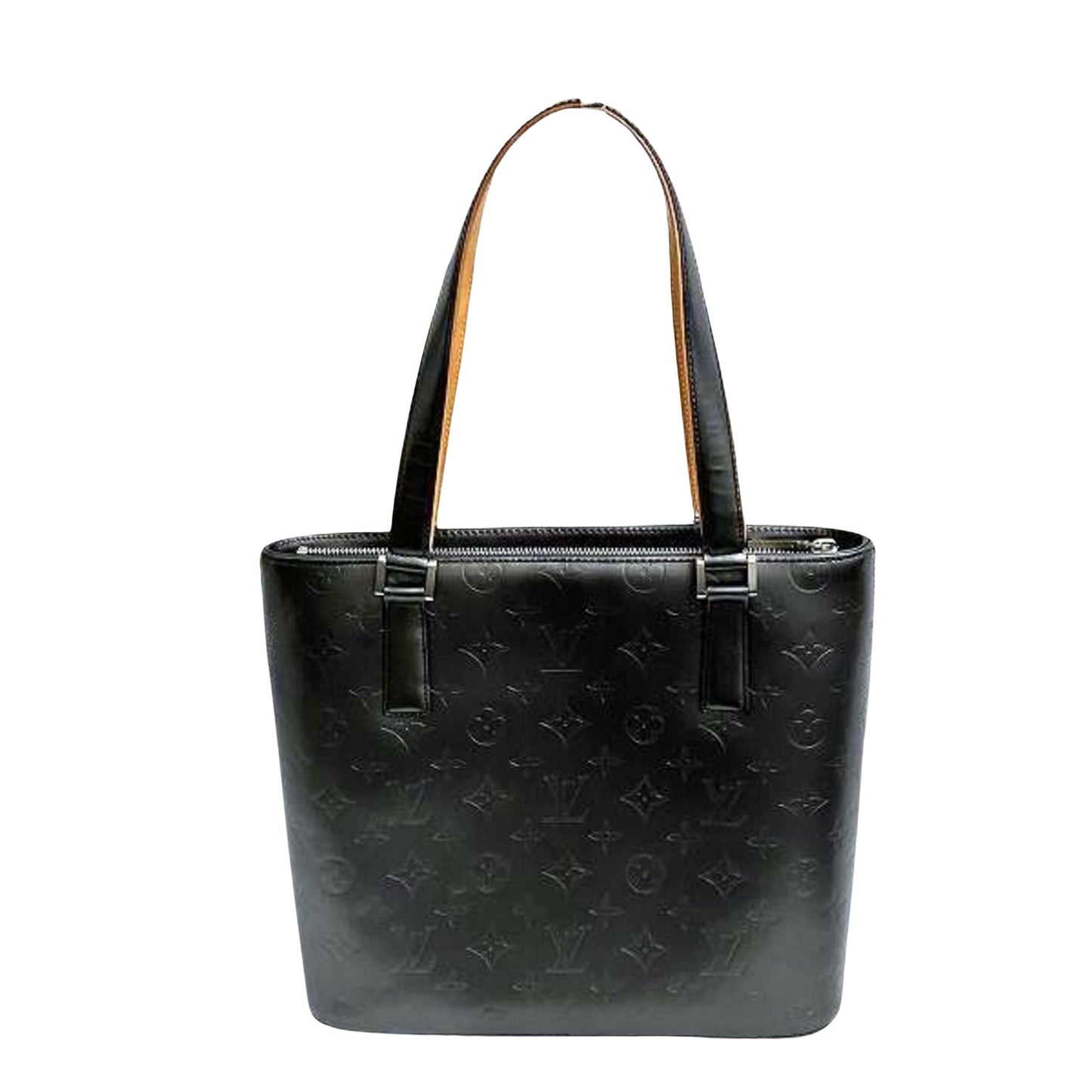 Louis Vuitton Stockton, Black, Leather, handbag