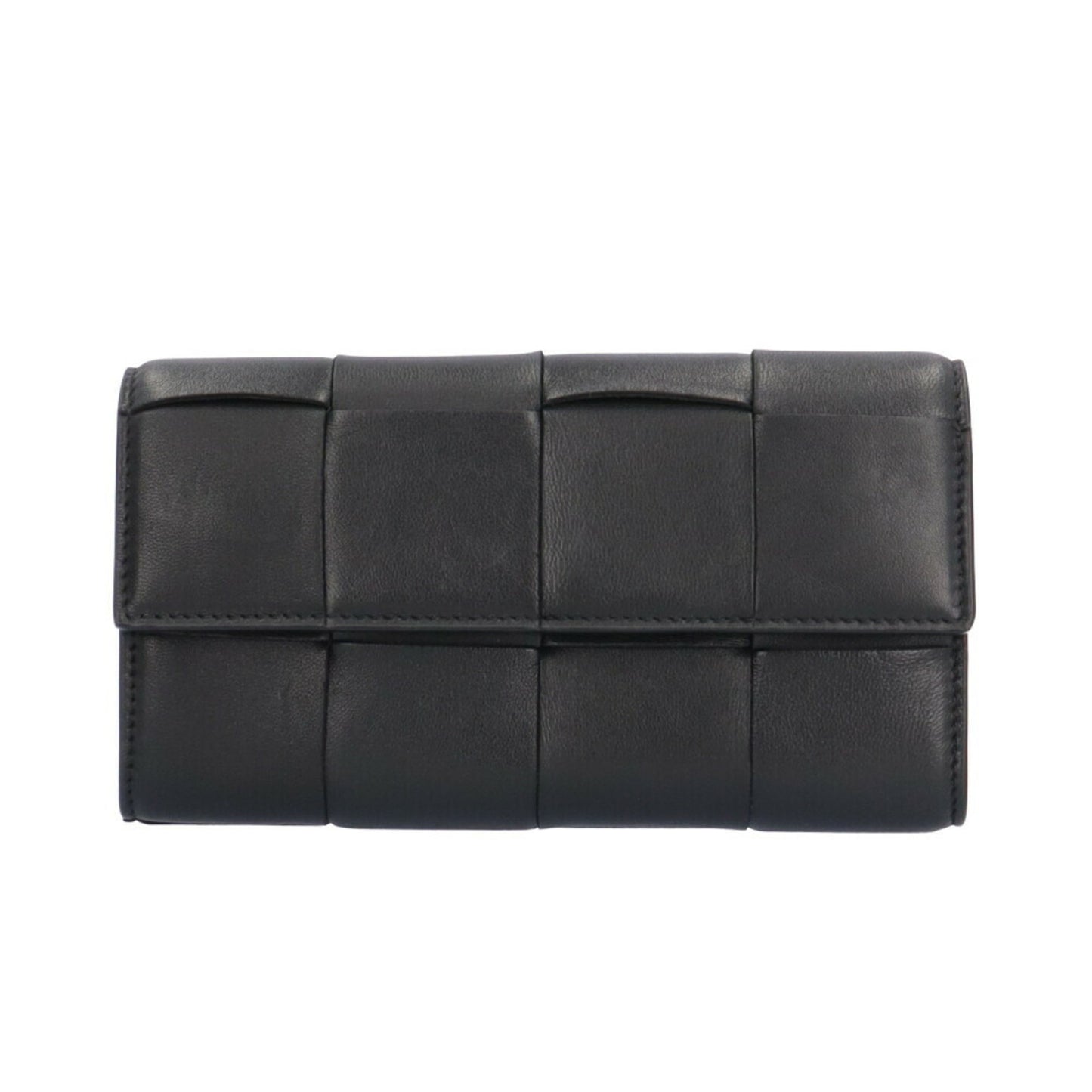 Bottega Veneta Cassette, Black, Leather, wallet