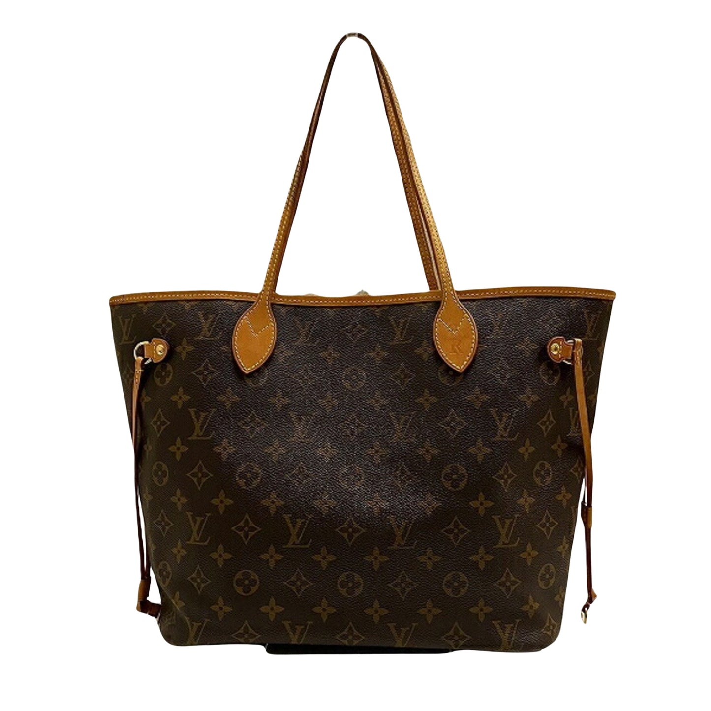 Louis Vuitton Neverfull MM, Brown, Canvas, tote