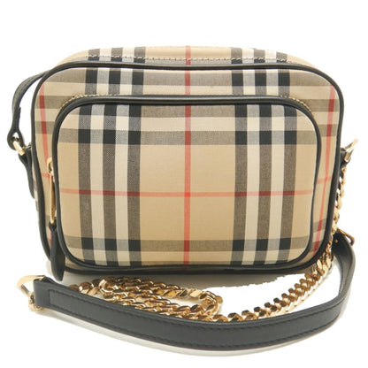 Burberry -, Beige, Canvas, shoulder