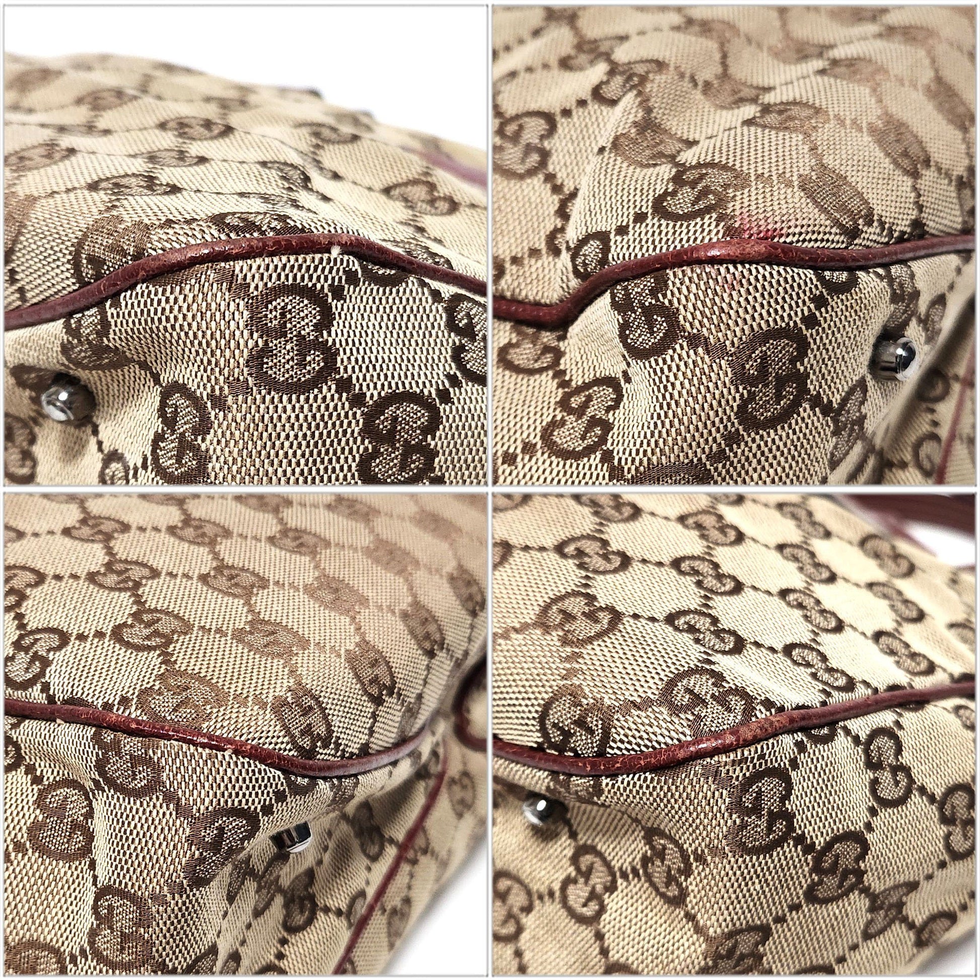 Gucci GG canvas, Brown, Canvas, tote