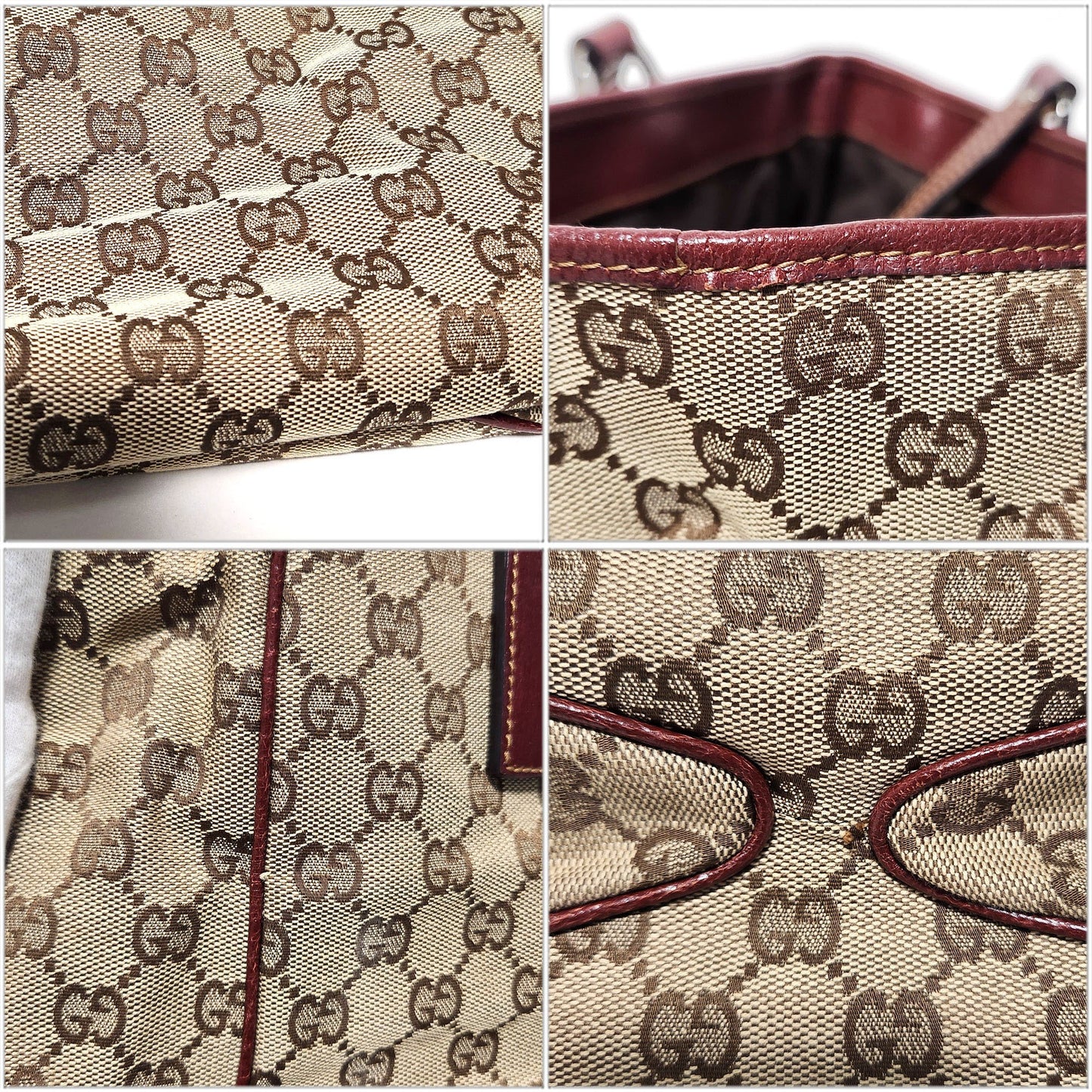 Gucci GG canvas, Brown, Canvas, tote