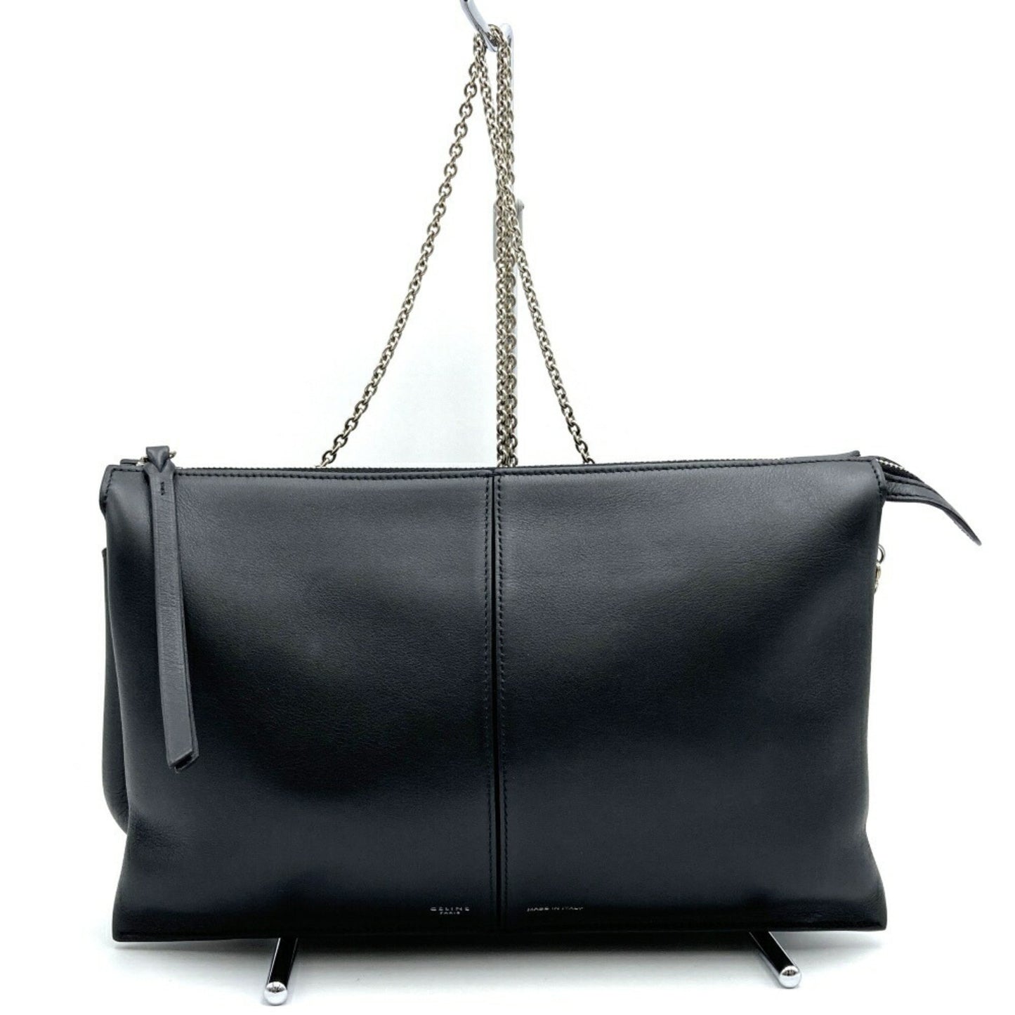 Céline, Black, Leather, shoulder