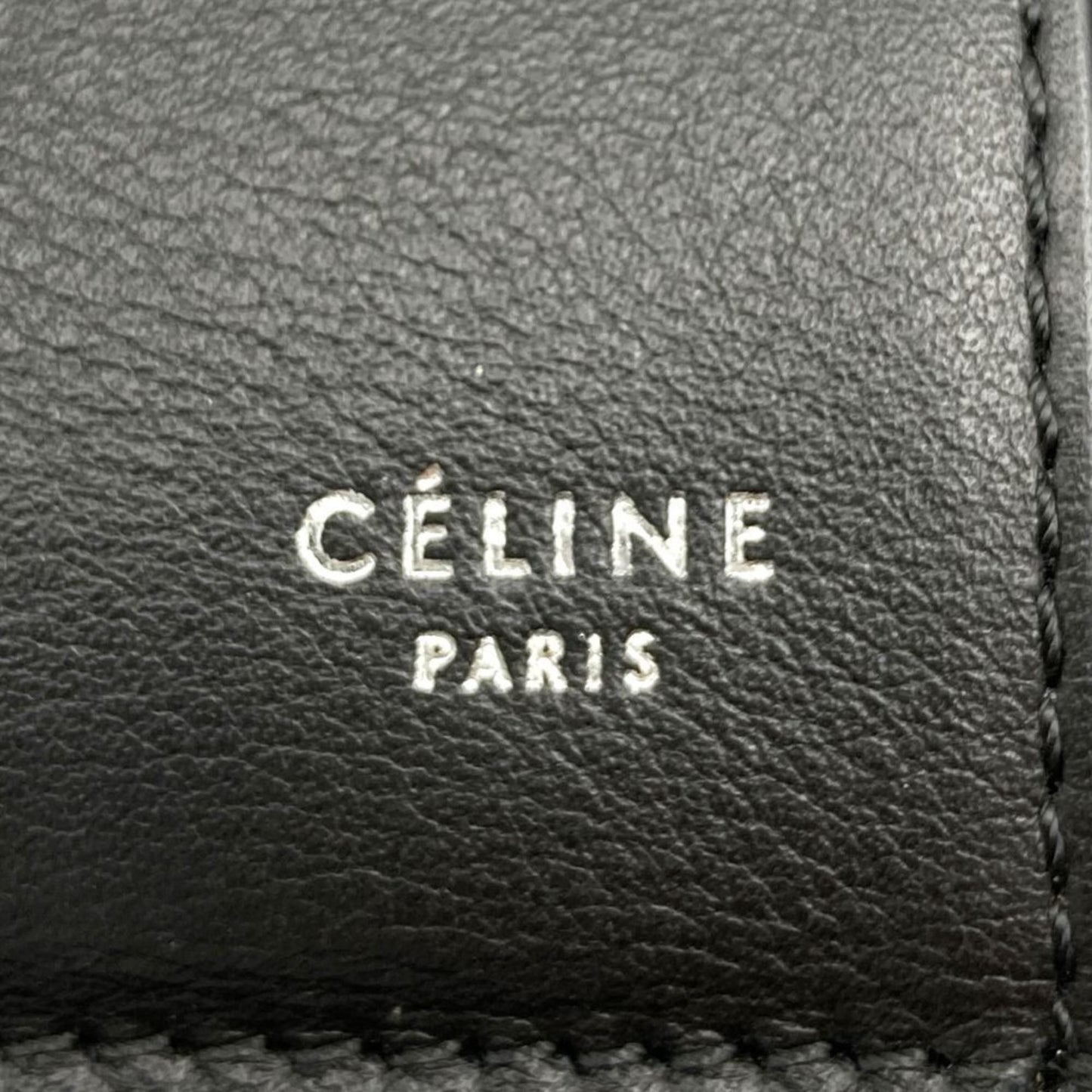 Céline, Black, Leather, shoulder