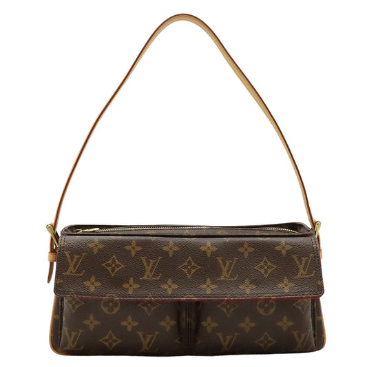 Louis Vuitton Viva Cité, Brown, Canvas, shoulder