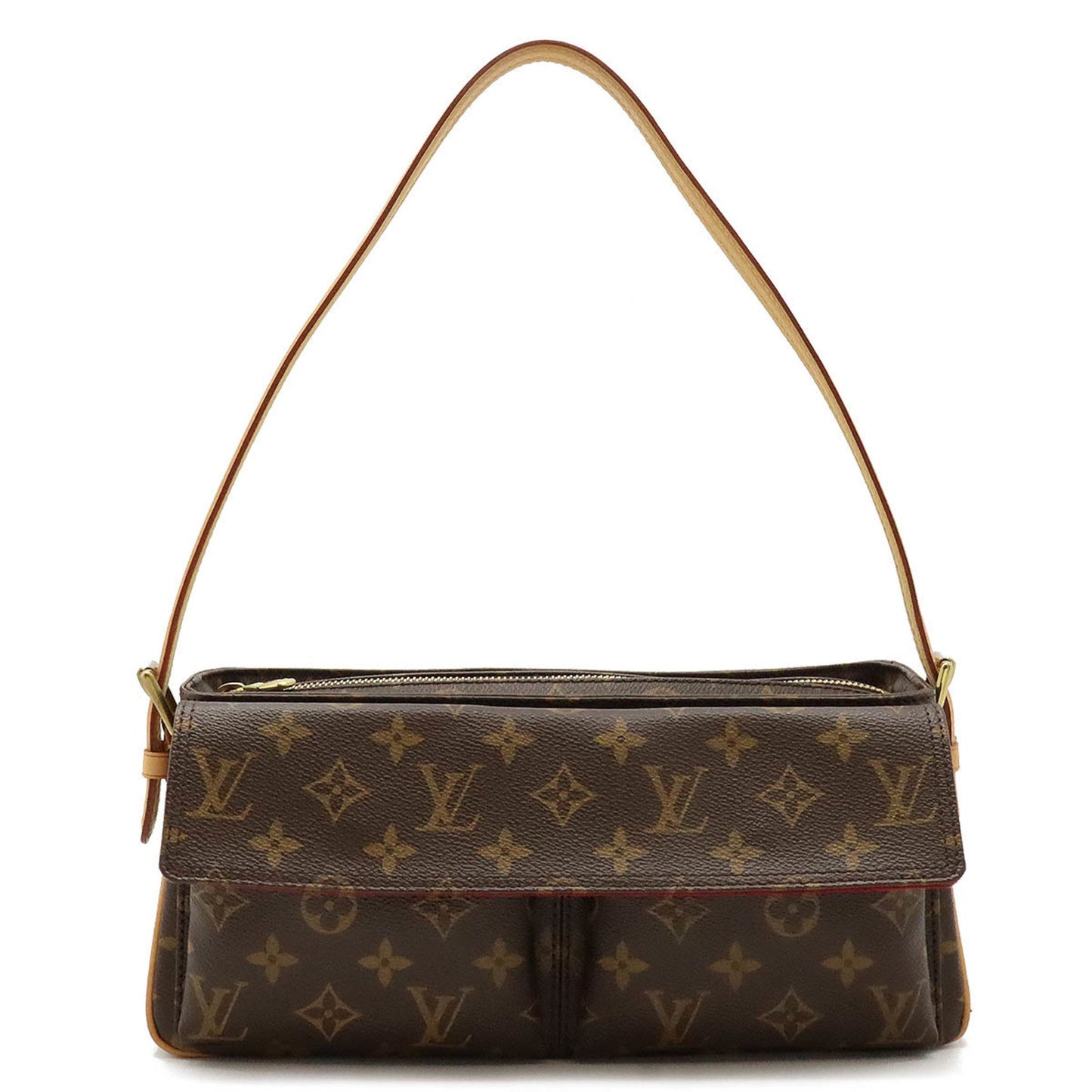 Louis Vuitton Viva Cité, Brown, Canvas, shoulder