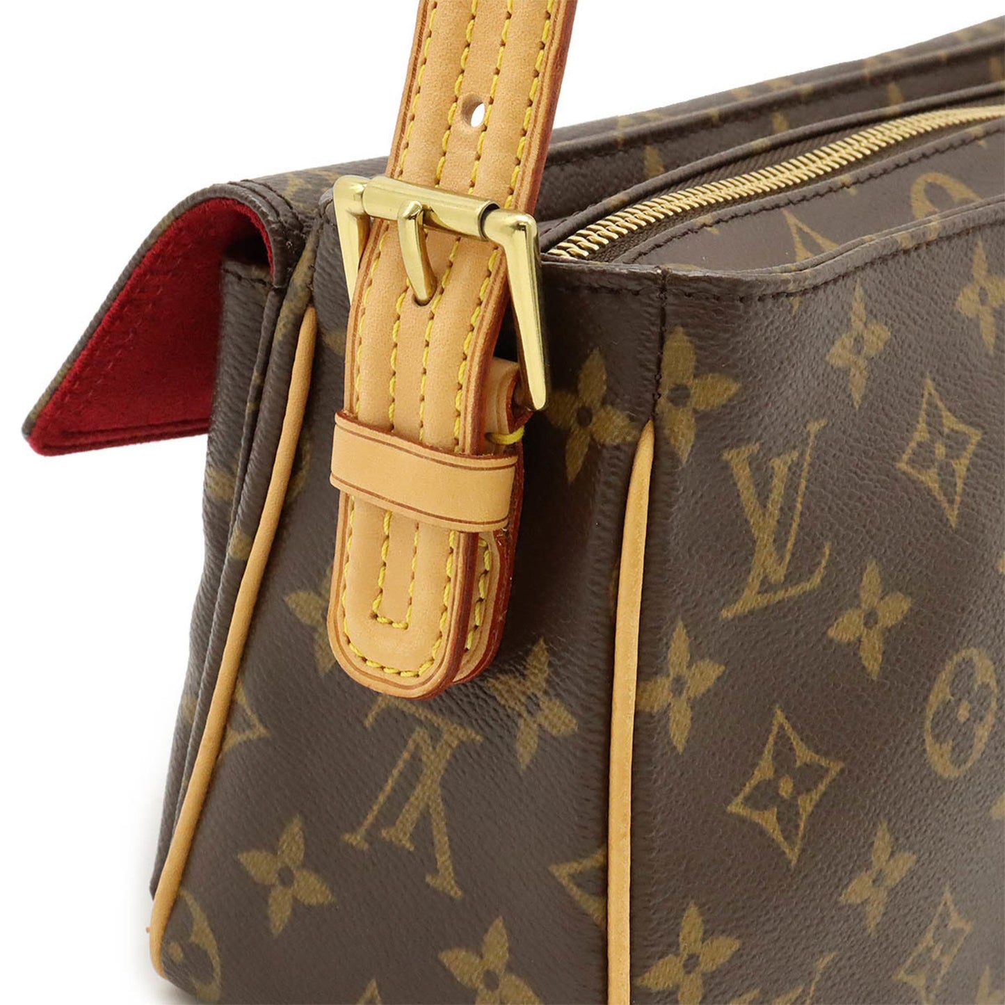 Louis Vuitton Viva Cité, Brown, Canvas, shoulder