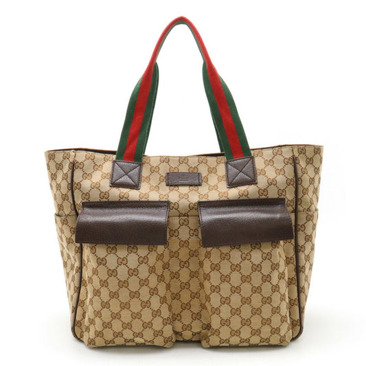 Gucci GG canvas, Brown, Canvas, tote