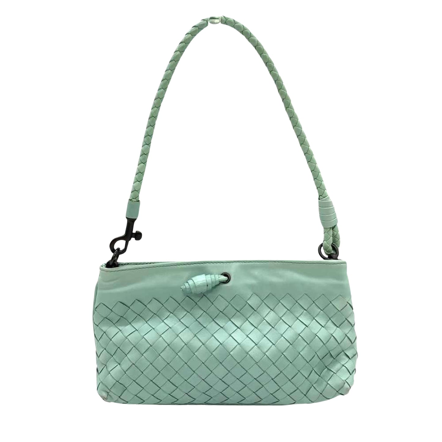 Bottega Veneta Intrecciato, Blue, Leather, handbag