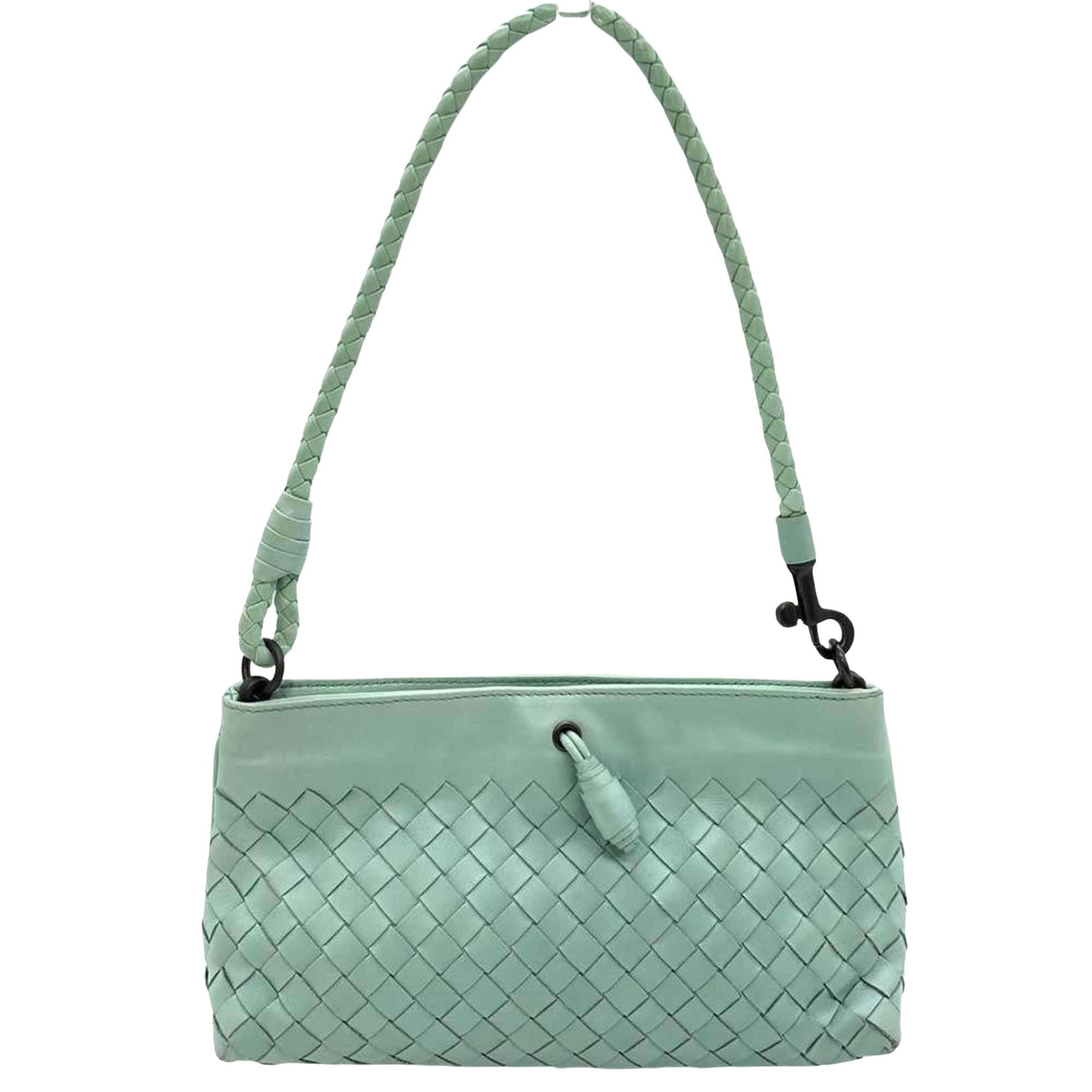 Bottega Veneta Intrecciato, Blue, Leather, handbag