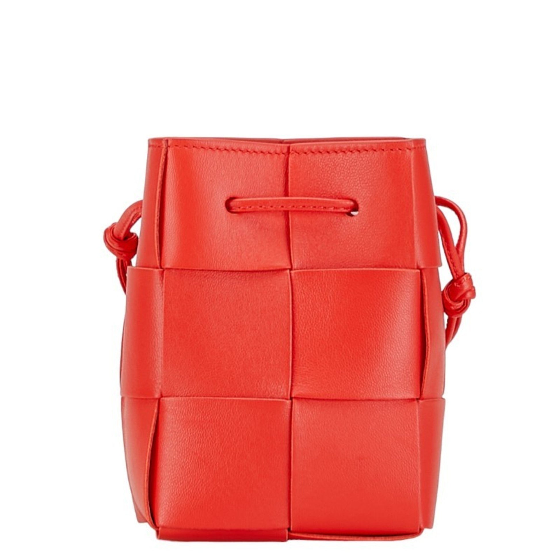 Bottega Veneta Intrecciato, Red, Leather, shoulder