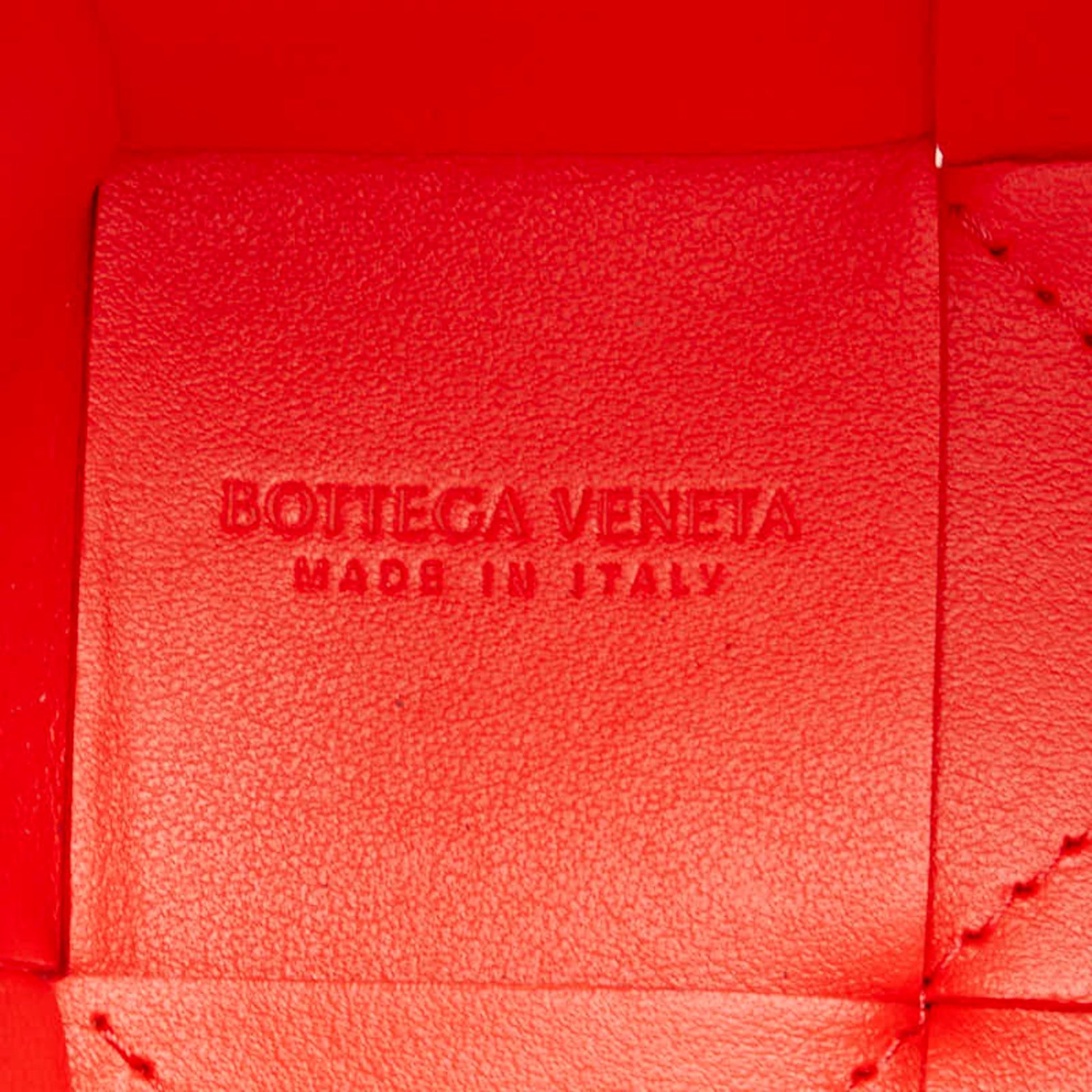 Bottega Veneta Intrecciato, Red, Leather, shoulder