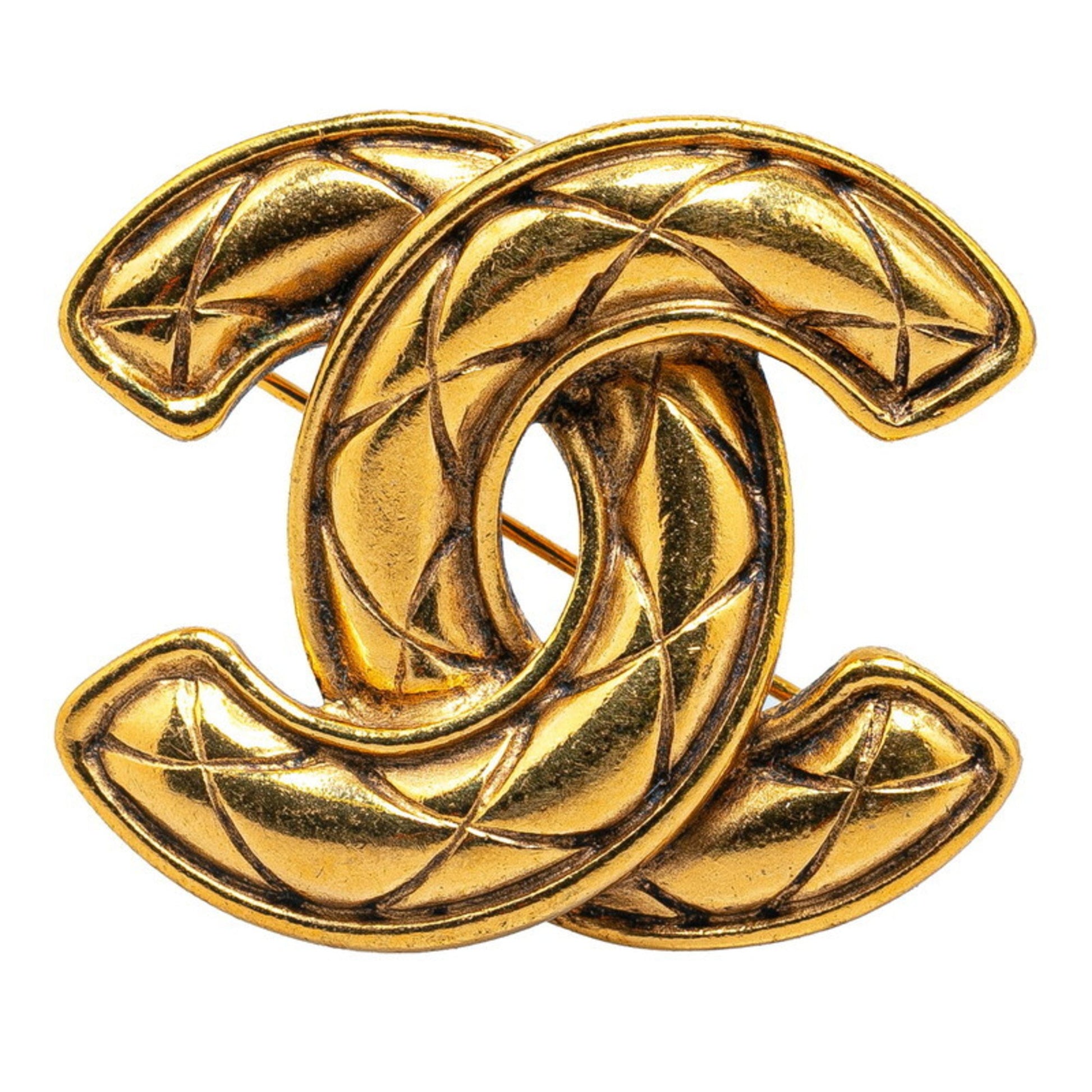 Chanel Coco Mark, Gold, Gold Plated, brooch