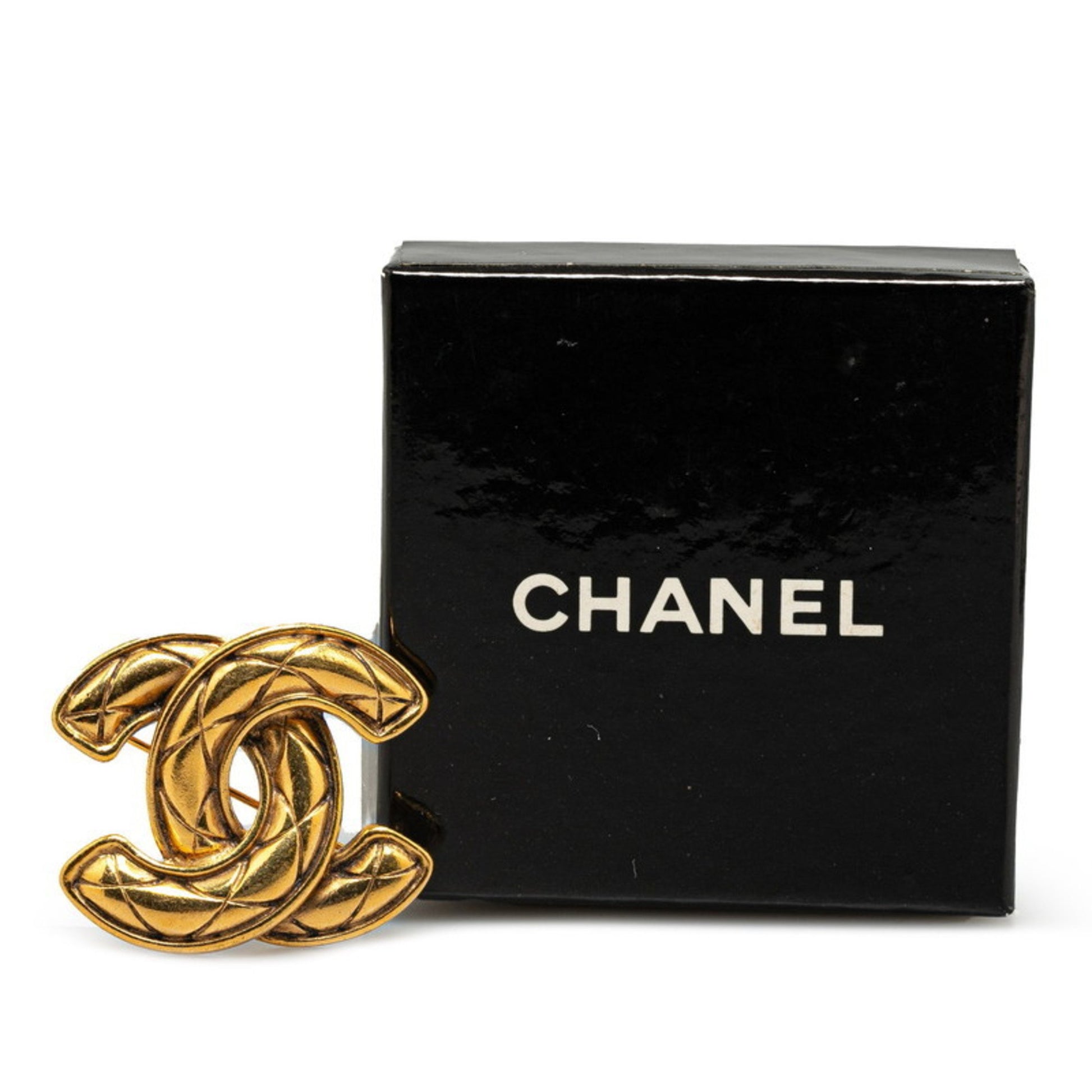 Chanel Coco Mark, Gold, Gold Plated, brooch