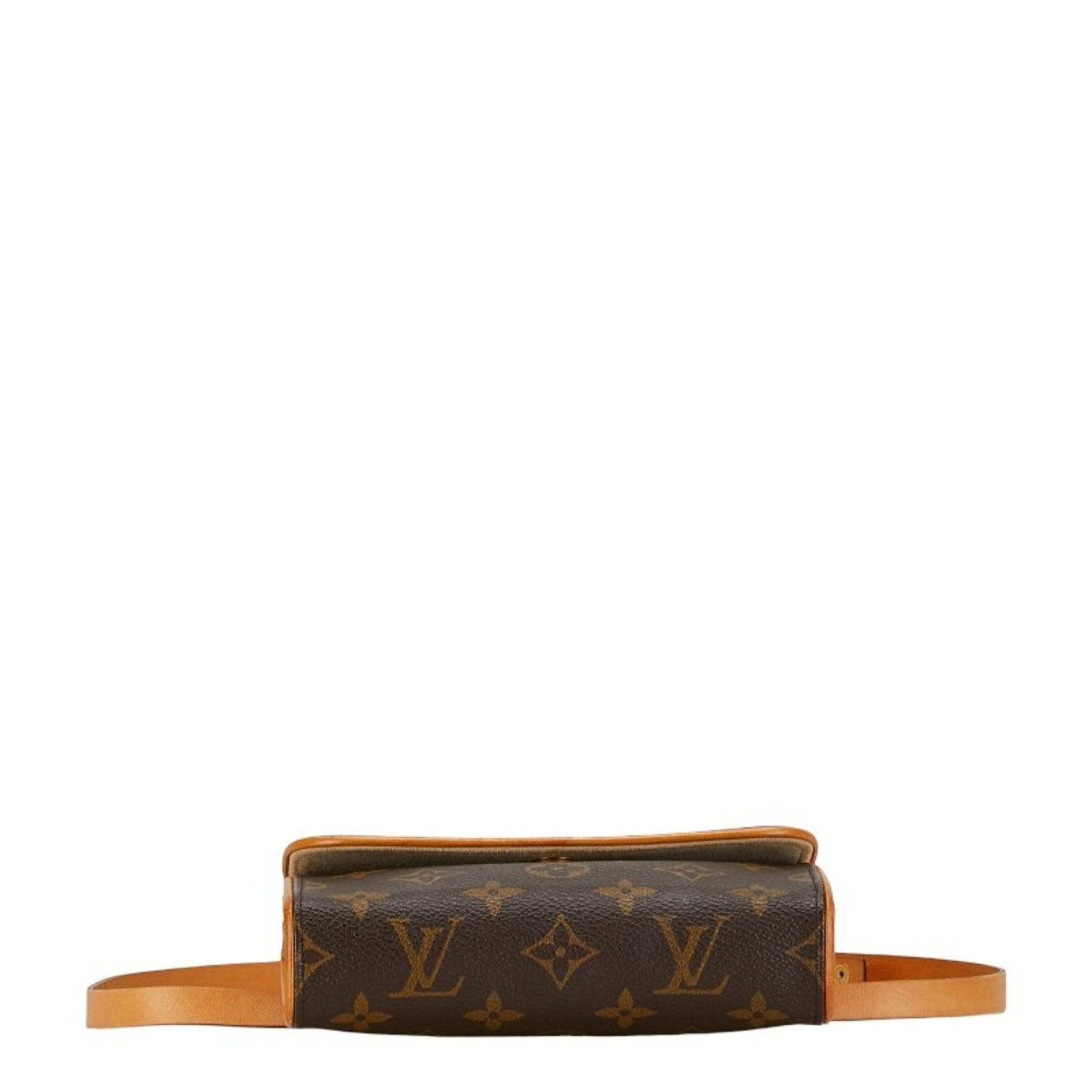 Louis Vuitton Florentine, Brown, Canvas, shoulder