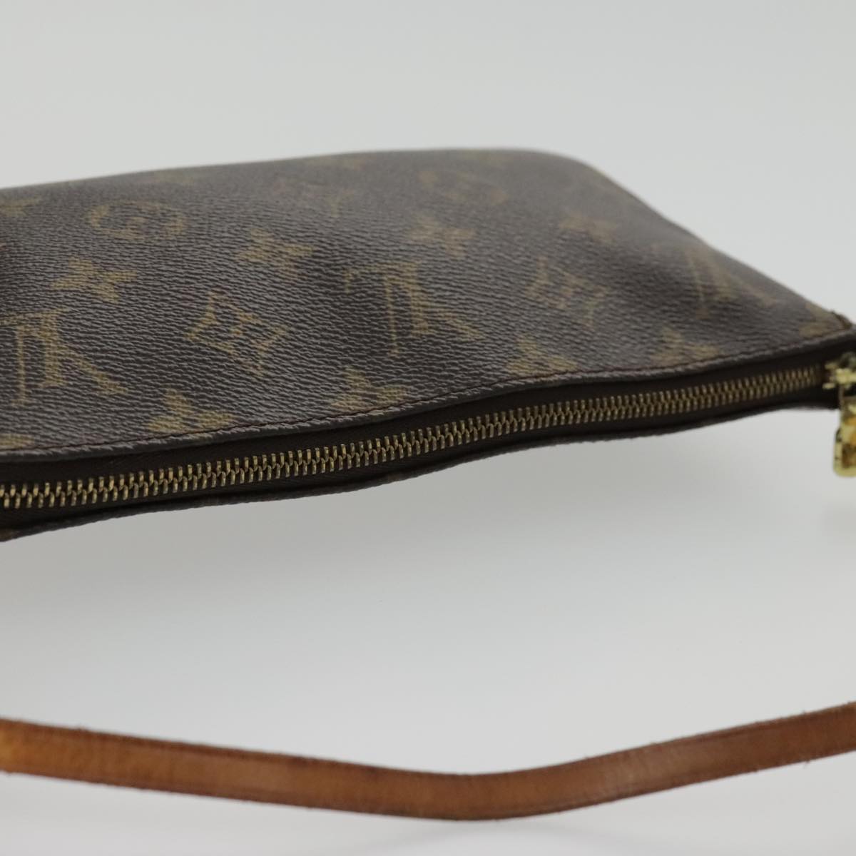 Louis Vuitton Pochette Accessoire, Brown, Canvas, clutch