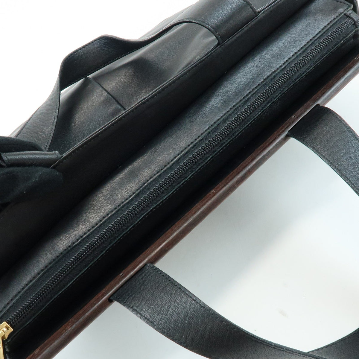 Loewe Tote Leather, Black, Leather, Tote Bag