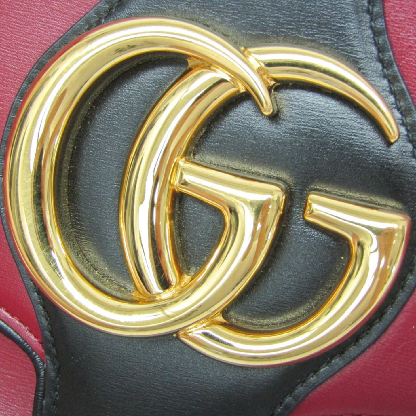 Gucci Arli, Red, Leather, shoulder