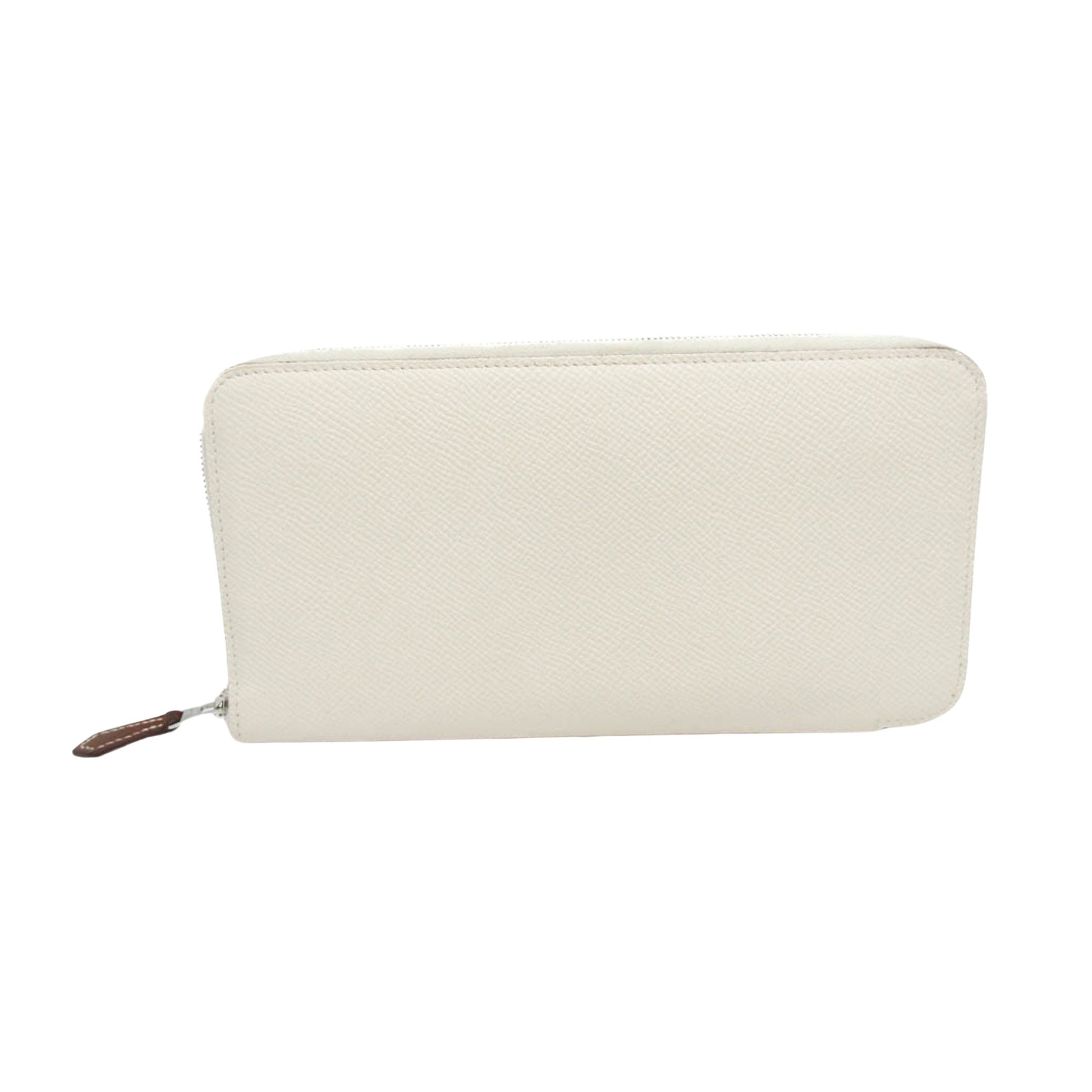 Hermès Silk'In, White, Leather, wallet