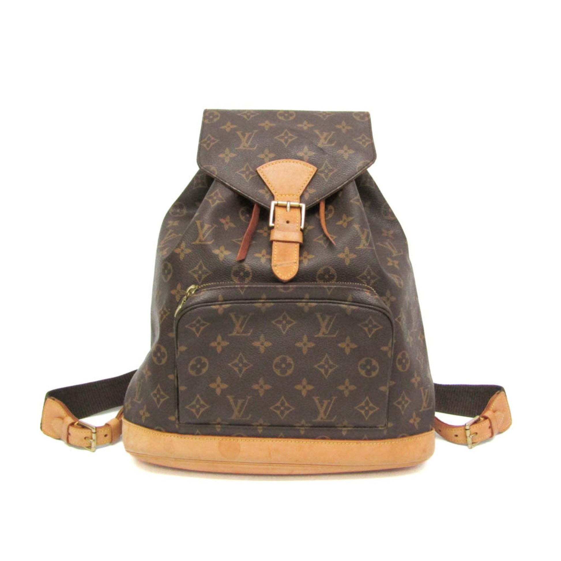 Louis Vuitton Montsouris GM, Brown, Canvas, backpack