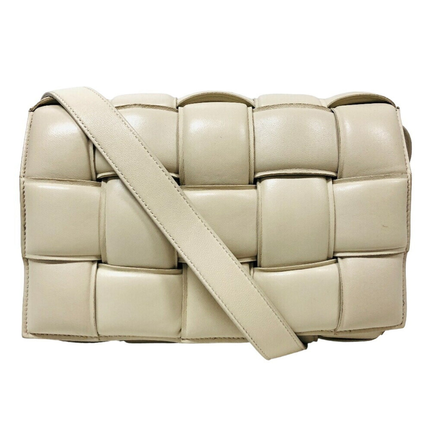 Bottega Veneta Cassette, Beige, Leather, shopper