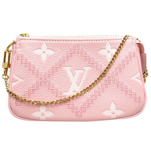 Louis Vuitton Pochette Accessoire, Pink, Leather, shoulder