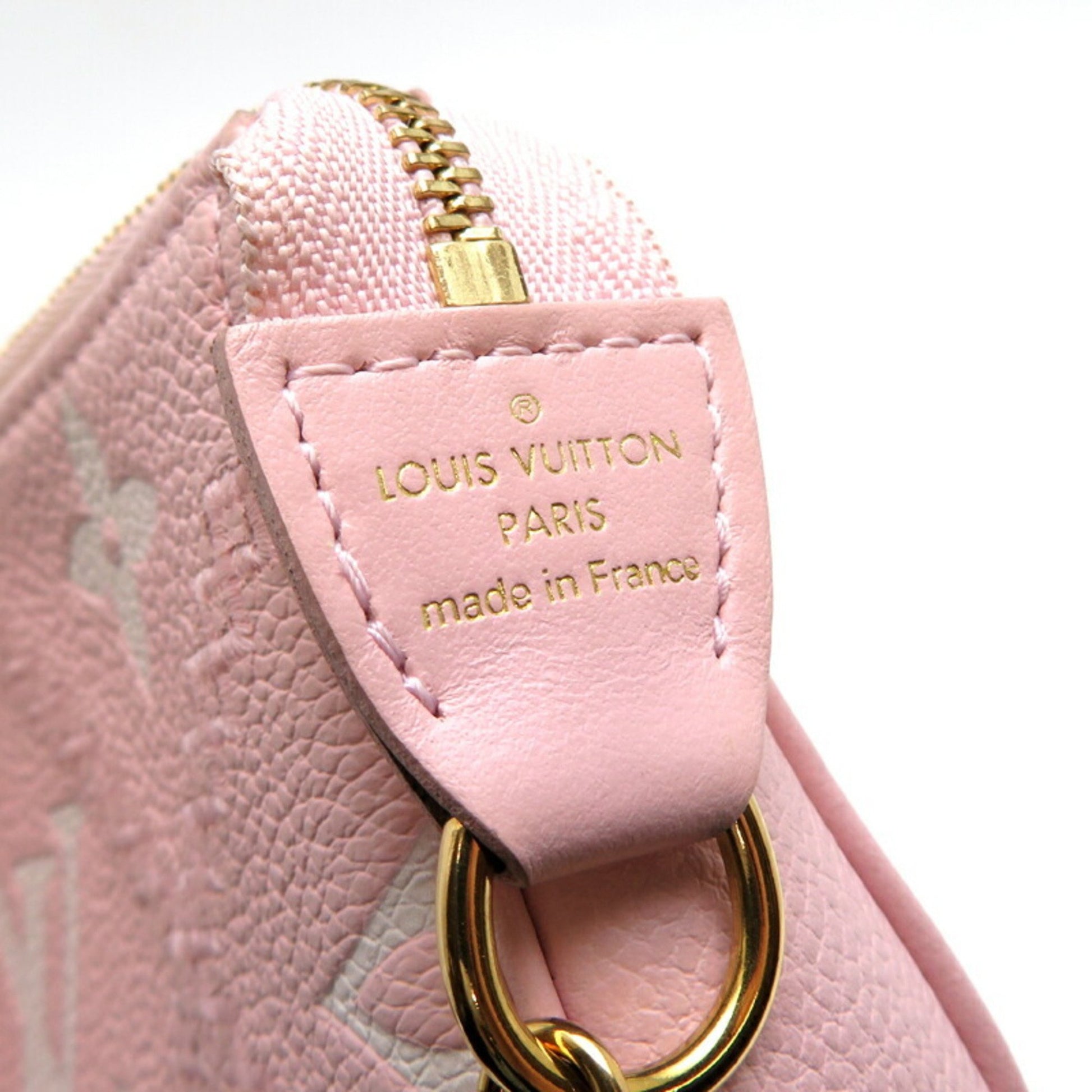 Louis Vuitton Pochette Accessoire, Pink, Leather, shoulder