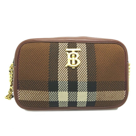 Burberry Nova Check, Brown, Canvas, shoulder