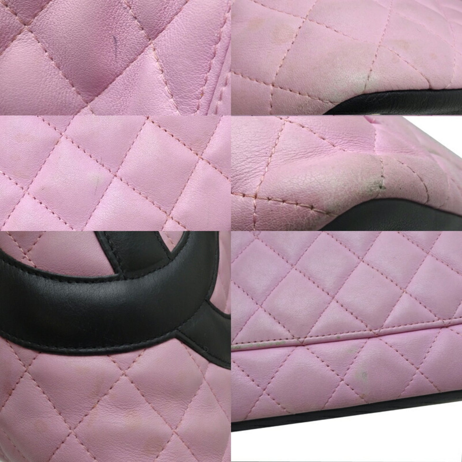 Chanel Cambon, Pink, Leather, tote