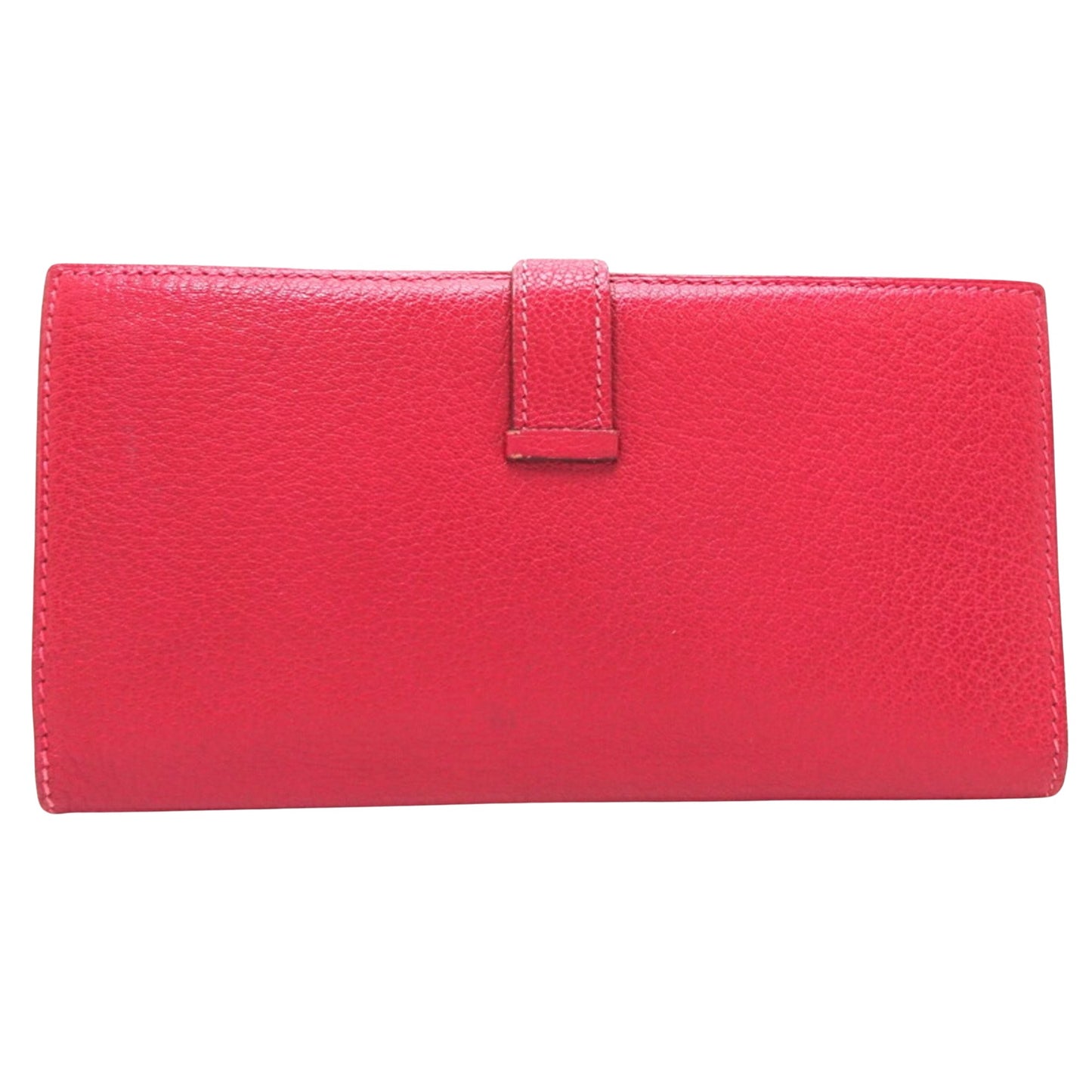 Hermès Béarn, Red, Leather, wallet