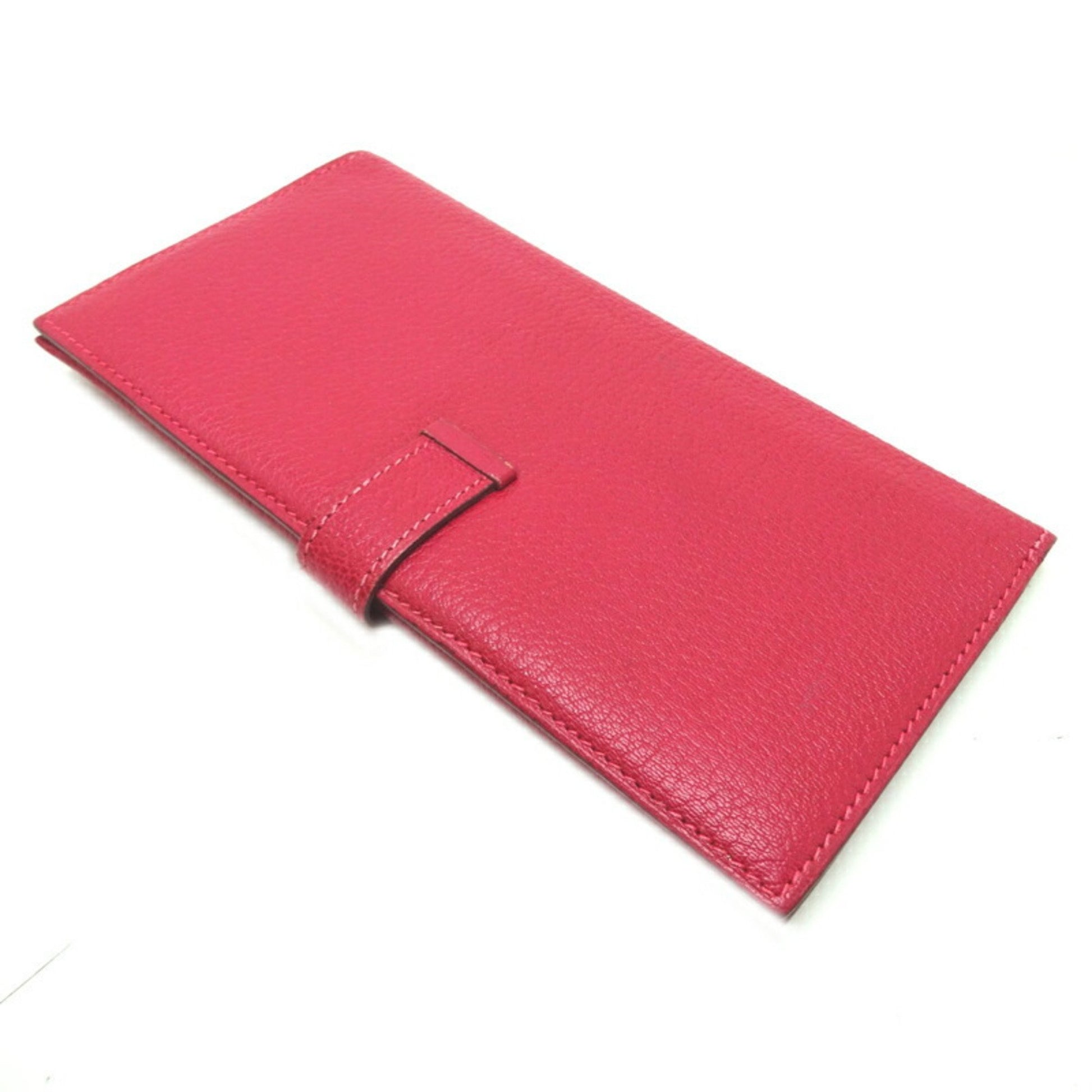 Hermès Béarn, Red, Leather, wallet