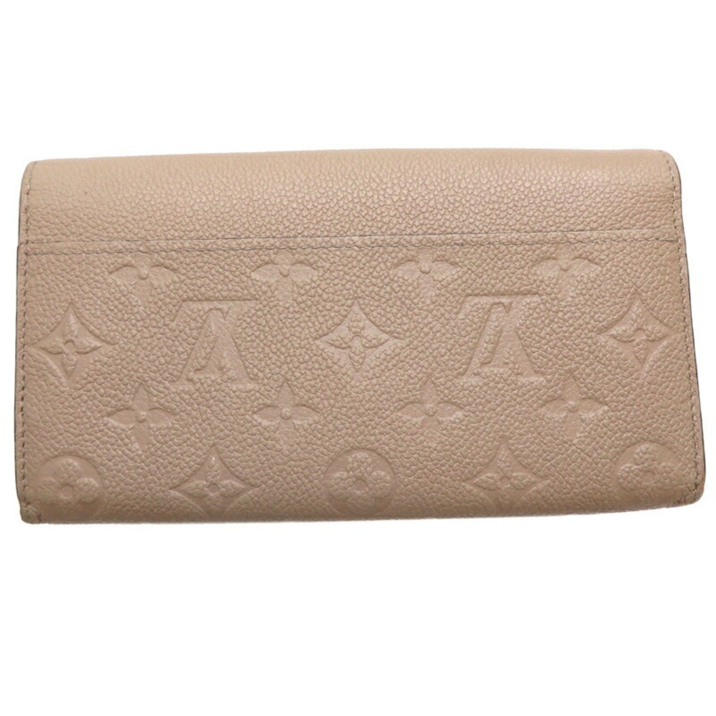 Louis Vuitton Sarah, Beige, Leather, wallet