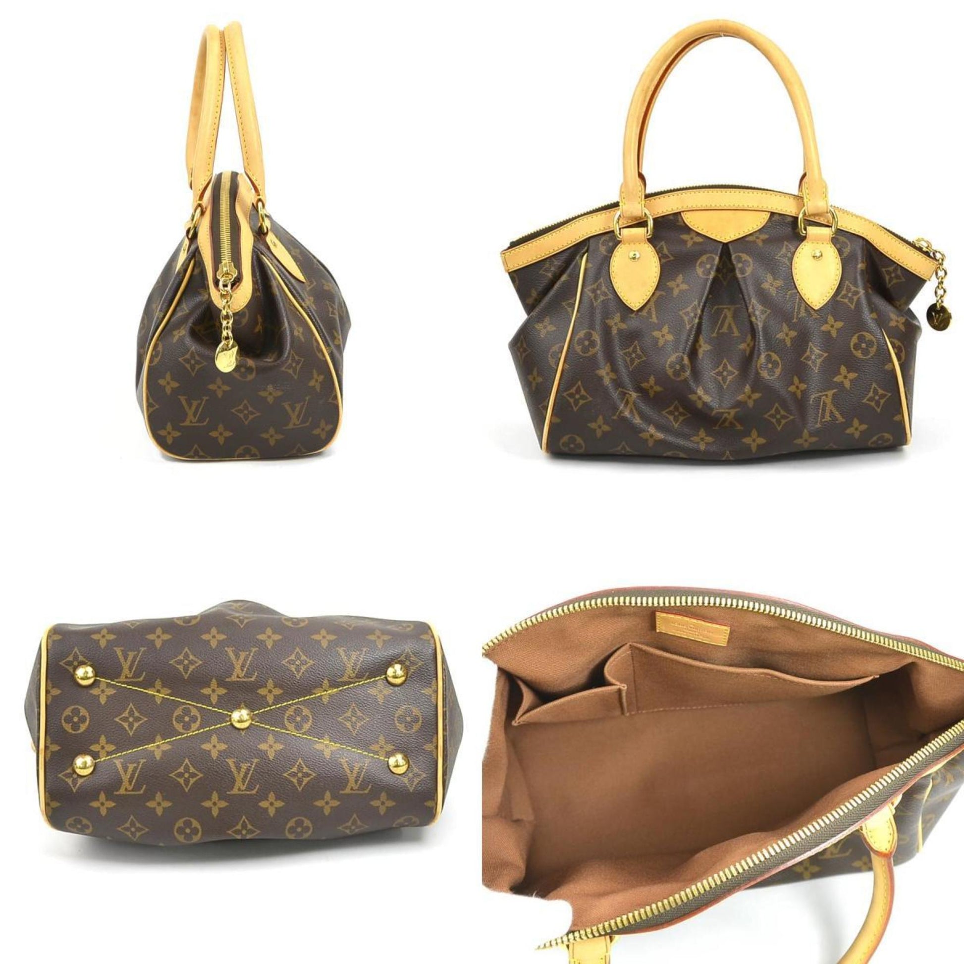 Louis Vuitton Tivoli, Brown, Canvas, handbag