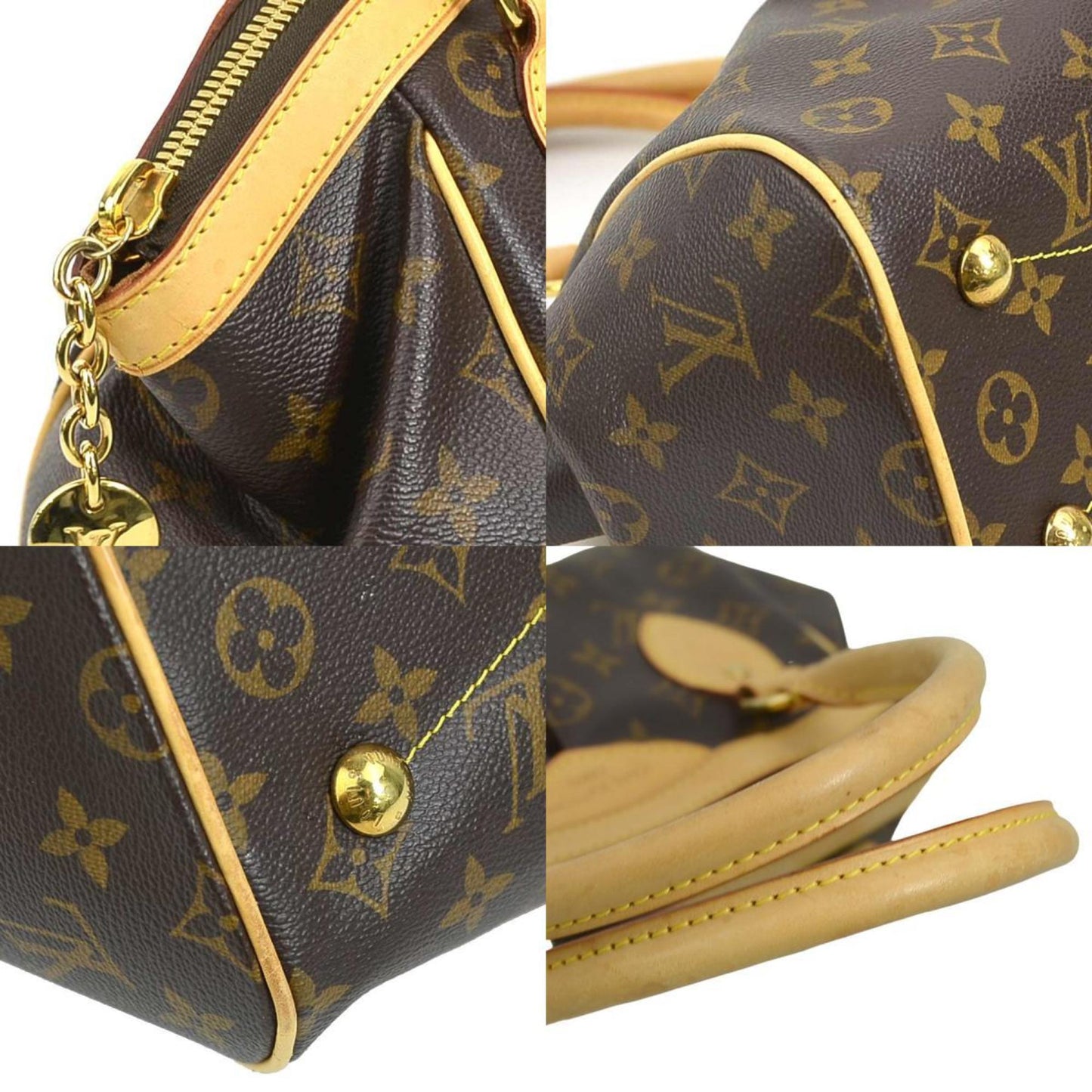 Louis Vuitton Tivoli, Brown, Canvas, handbag