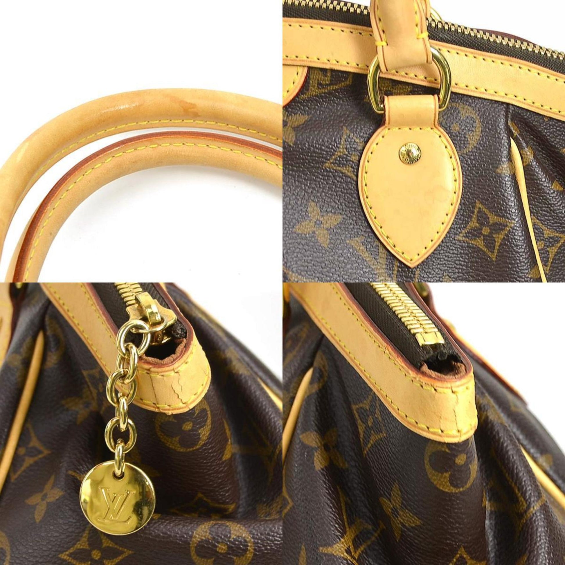 Louis Vuitton Tivoli, Brown, Canvas, handbag