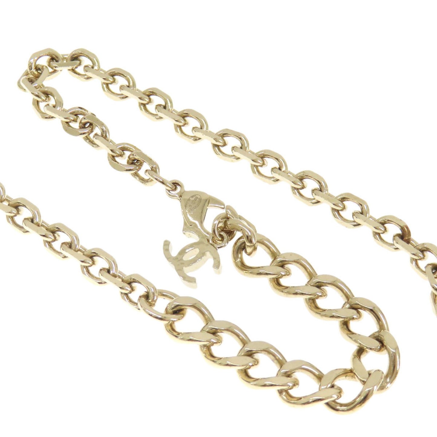 Chanel Coco Mark, Gold, Metal, necklace