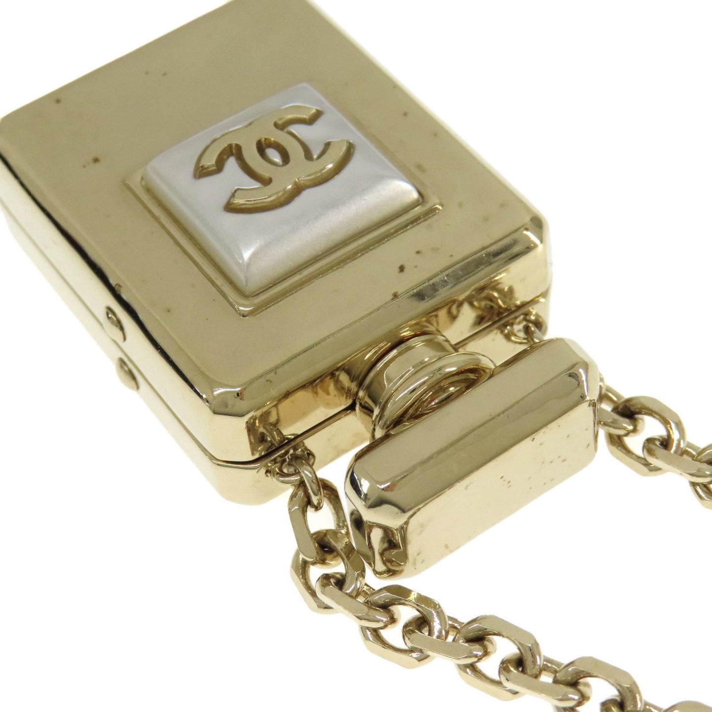 Chanel Coco Mark, Gold, Metal, necklace