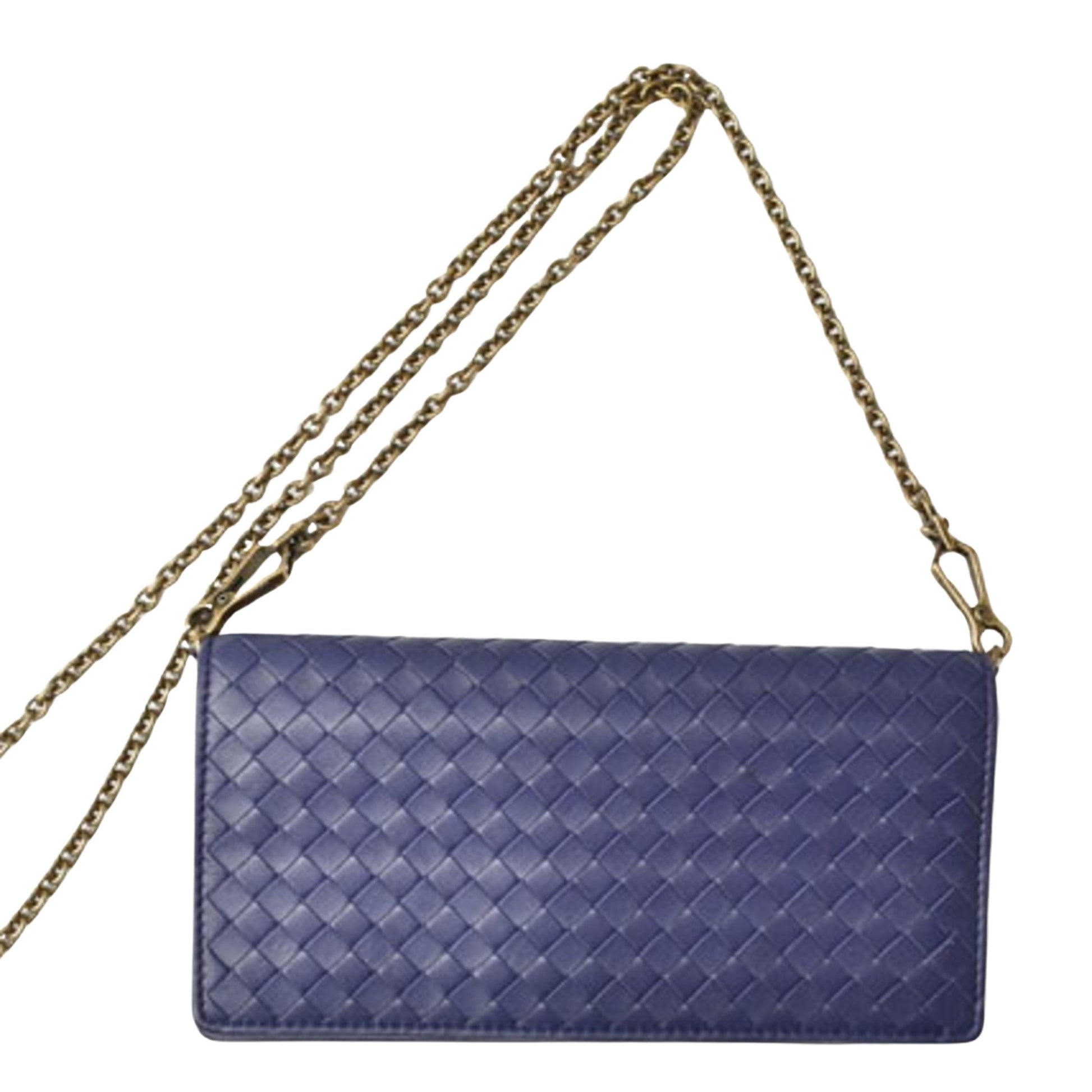 Bottega Veneta Intrecciato, Purple, Leather, clutch