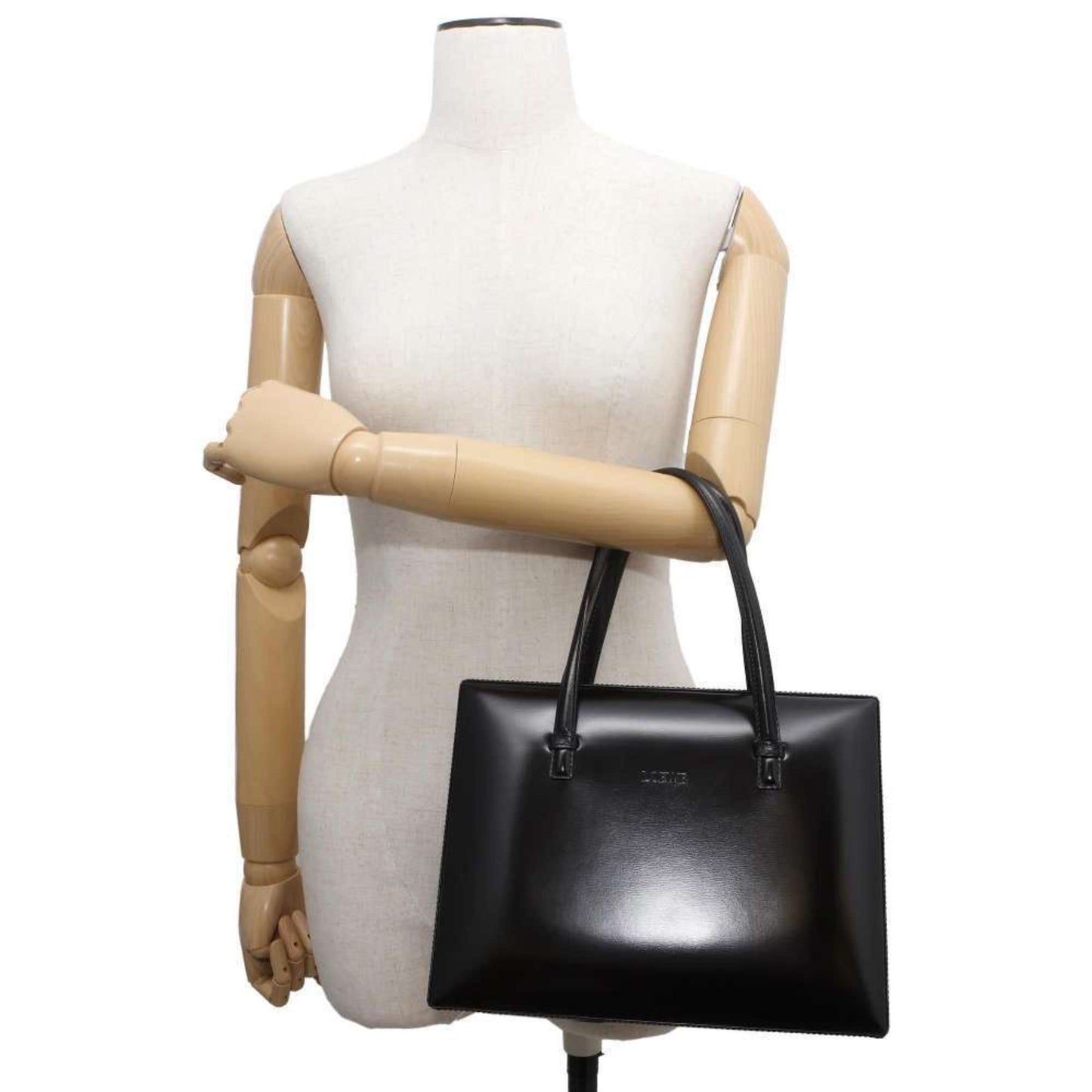 Loewe Postal, Black, Leather, handbag