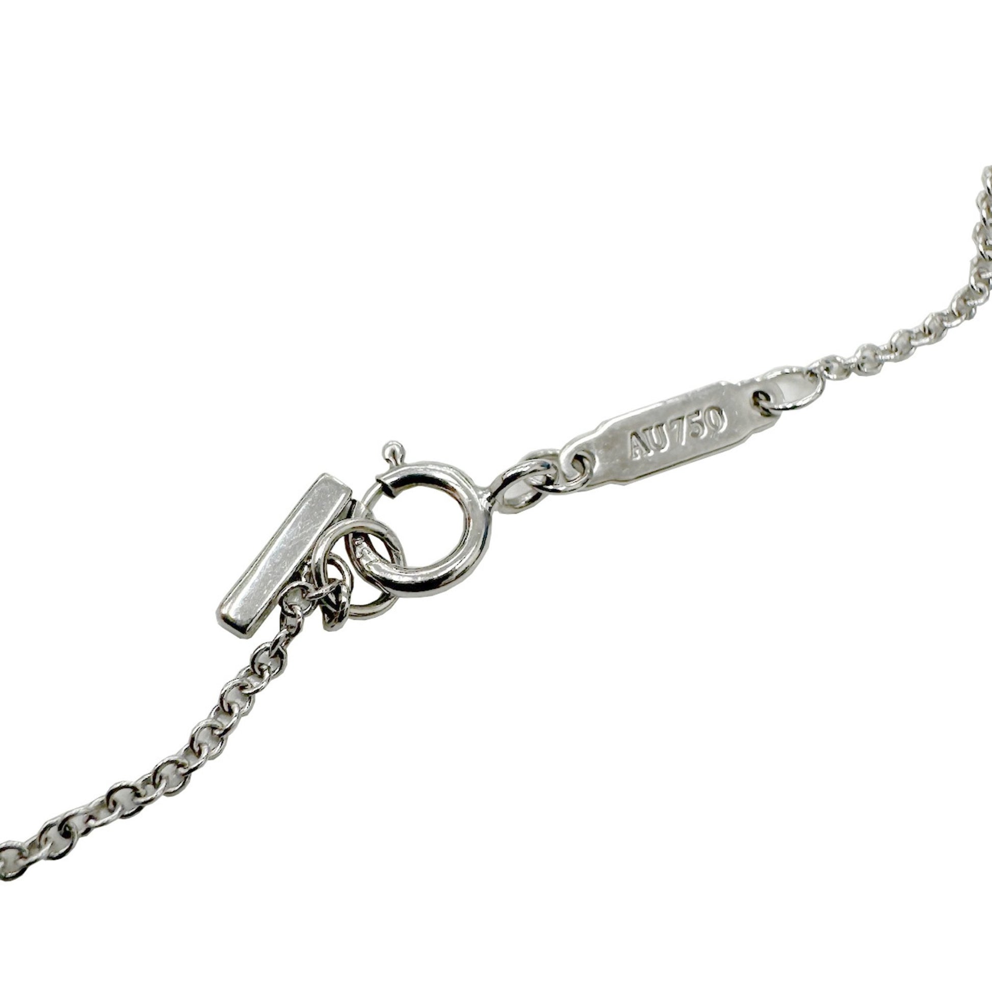 Tiffany & Co T Smile, Silver, White Gold, necklace