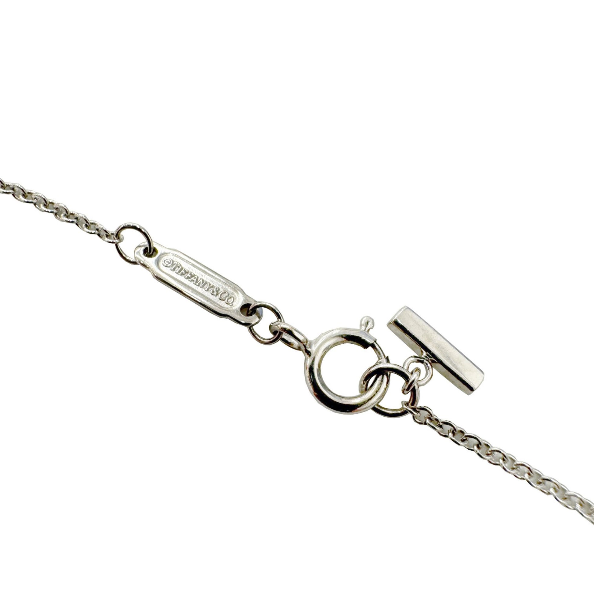 Tiffany & Co T Smile, Silver, White Gold, necklace