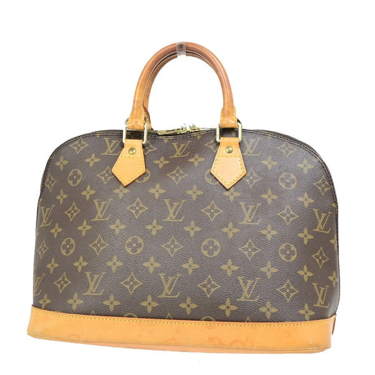 Louis Vuitton Alma, Brown, Canvas, handbag