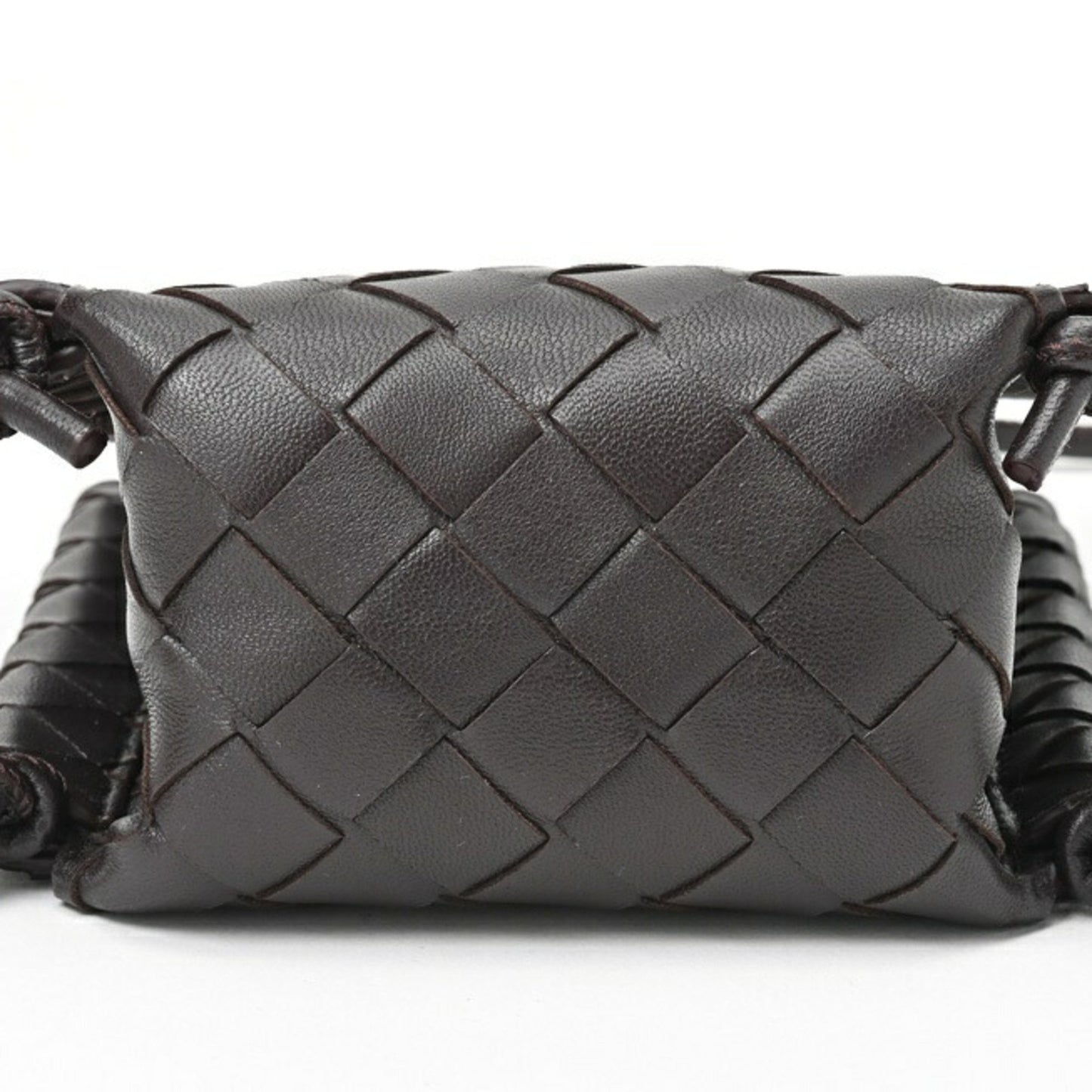 Bottega Veneta Pochette Knot, Brown, Leather, shoulder