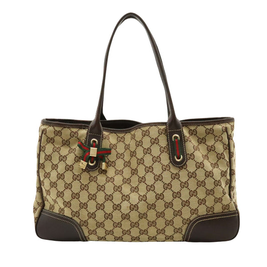 Gucci Princy, Beige, Canvas, tote