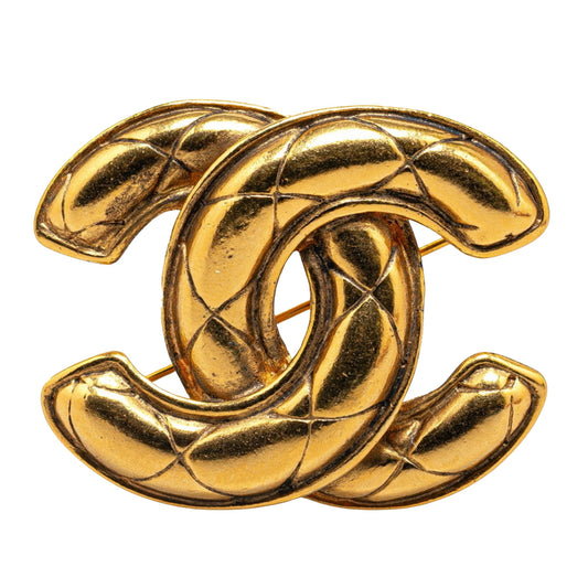 Chanel Coco Mark, Gold, Gold Plated, brooch