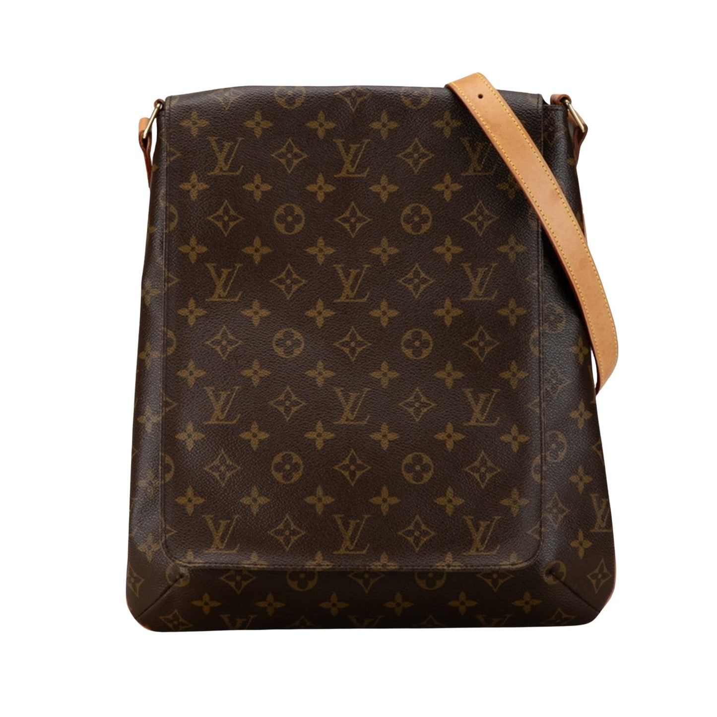 Louis Vuitton Musette Salsa, Brown, Canvas, shoulder