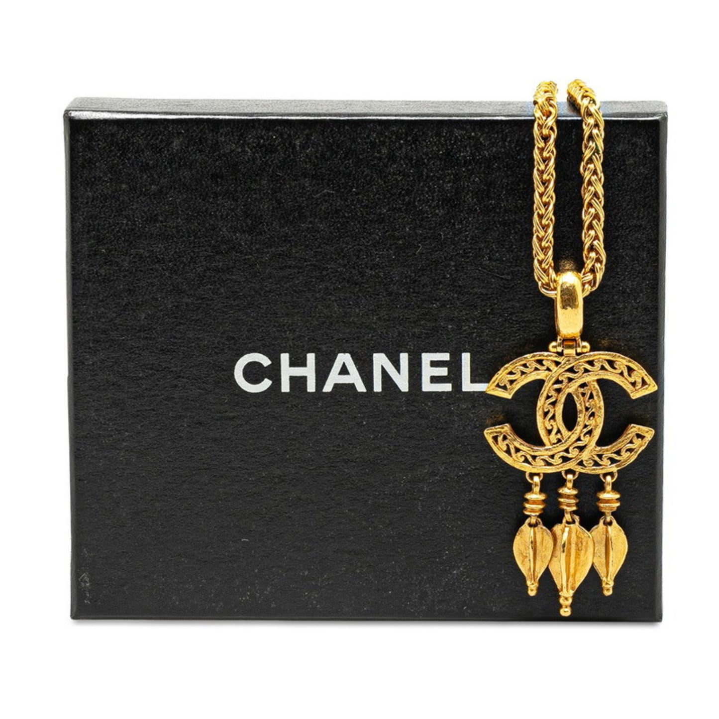 Chanel Logo CC, Gold, Gold Plated, necklace