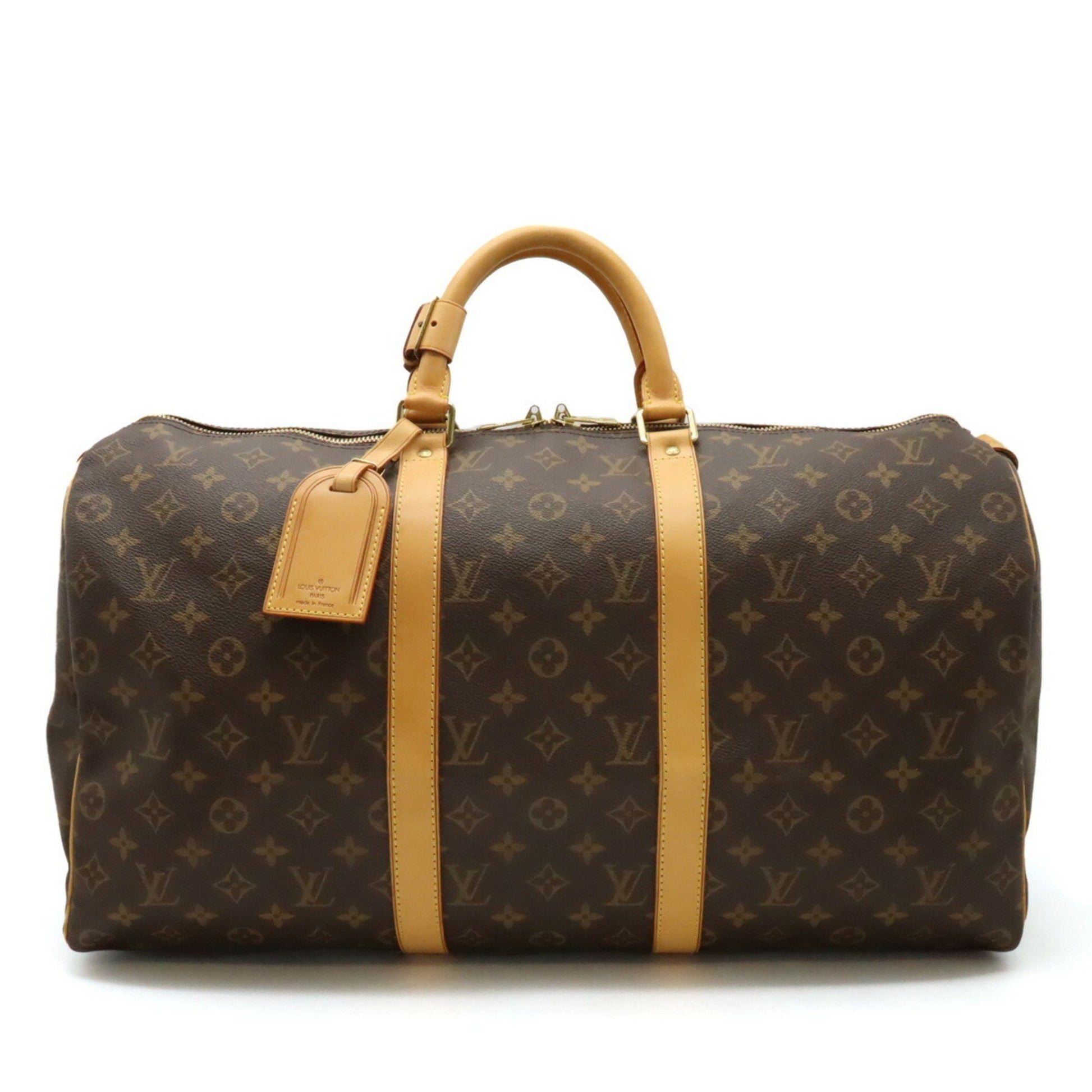 Louis Vuitton Keepall 50, Brown, Canvas, travel