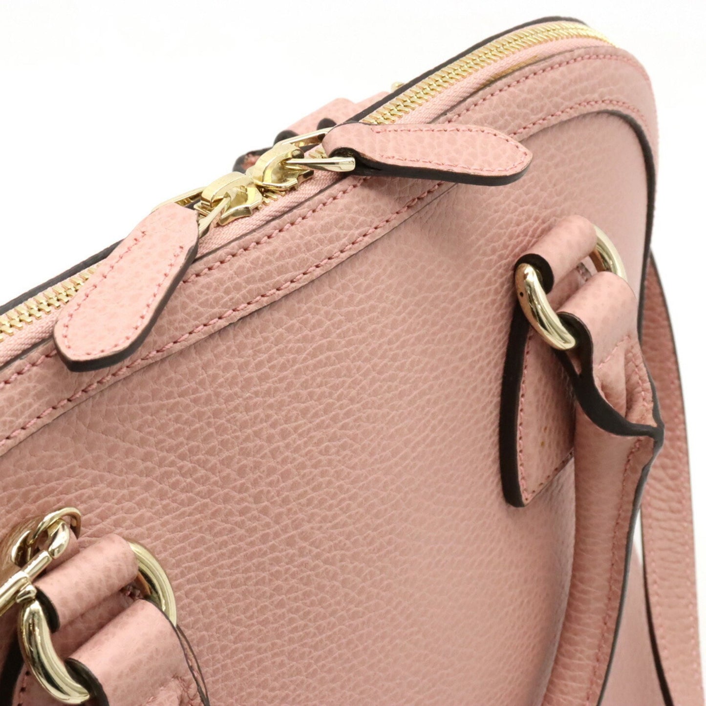 Gucci Dome, Pink, Leather, handbag