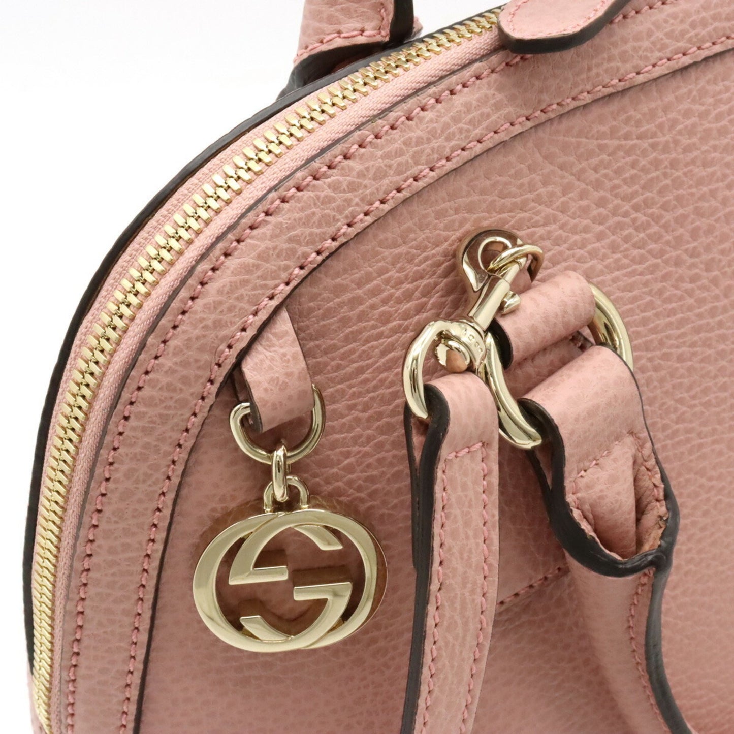 Gucci Dome, Pink, Leather, handbag